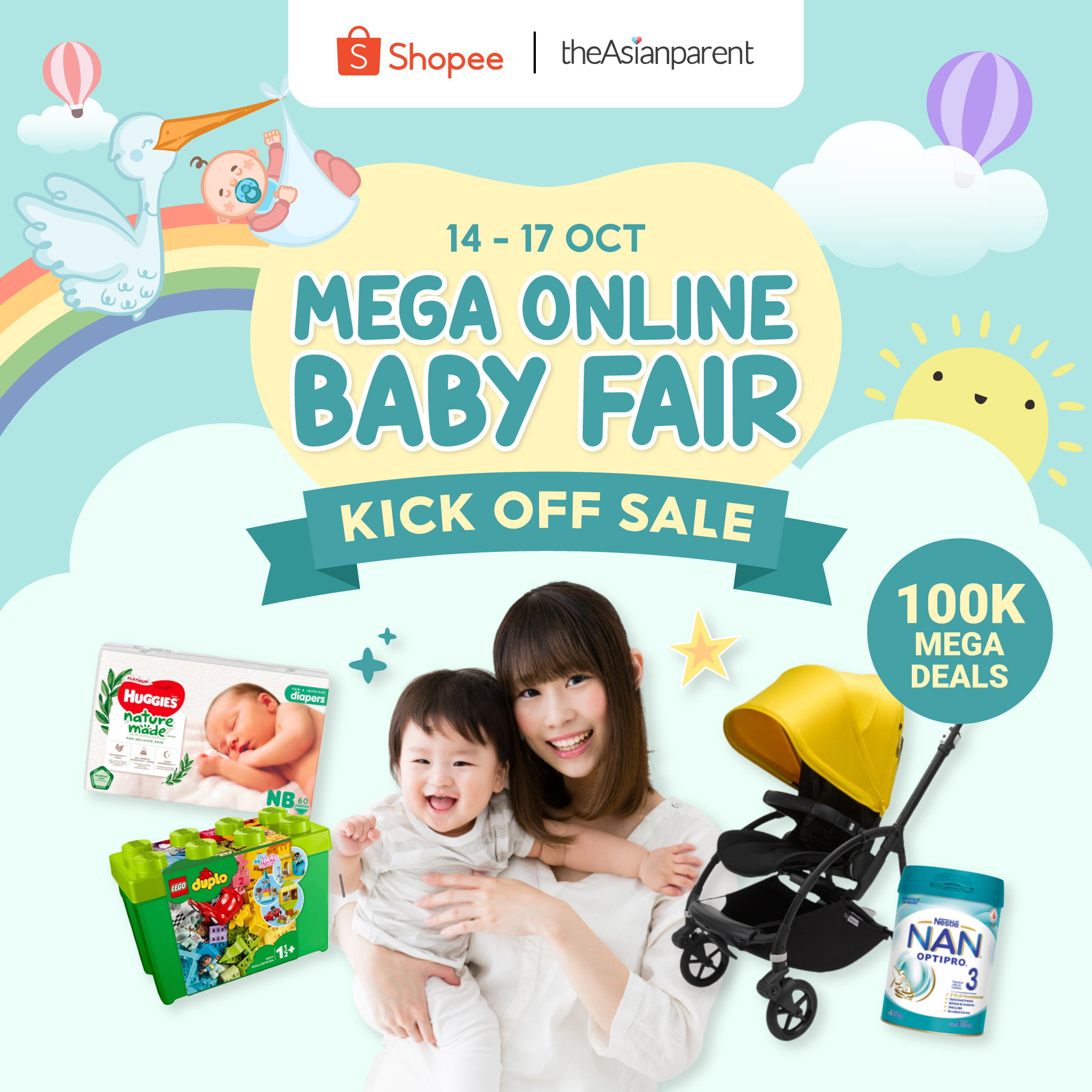 Shopee - We are kicking off the Mega Online Baby Fair with...