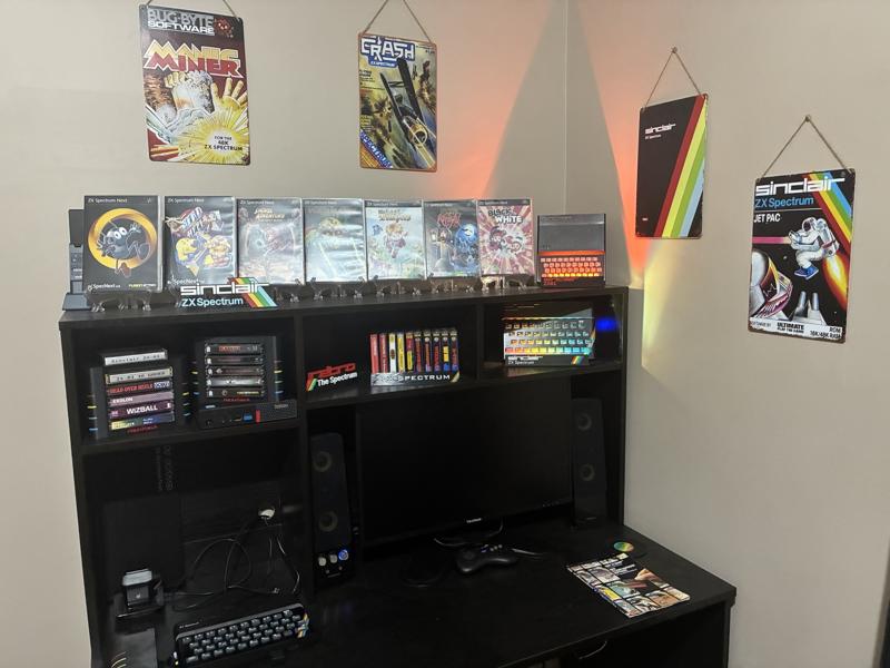 ZX Spectrum collection and display setup