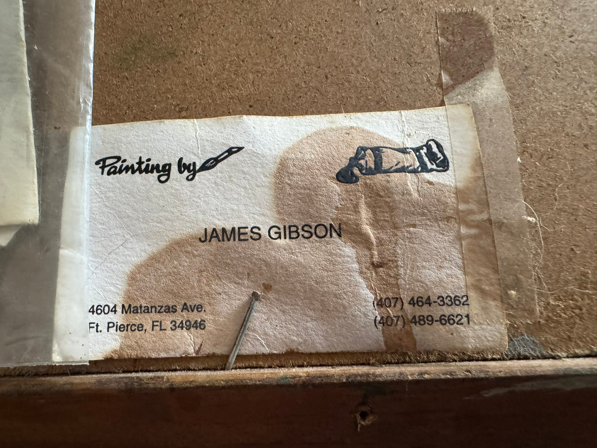 What is the history of this James Gibson painting?