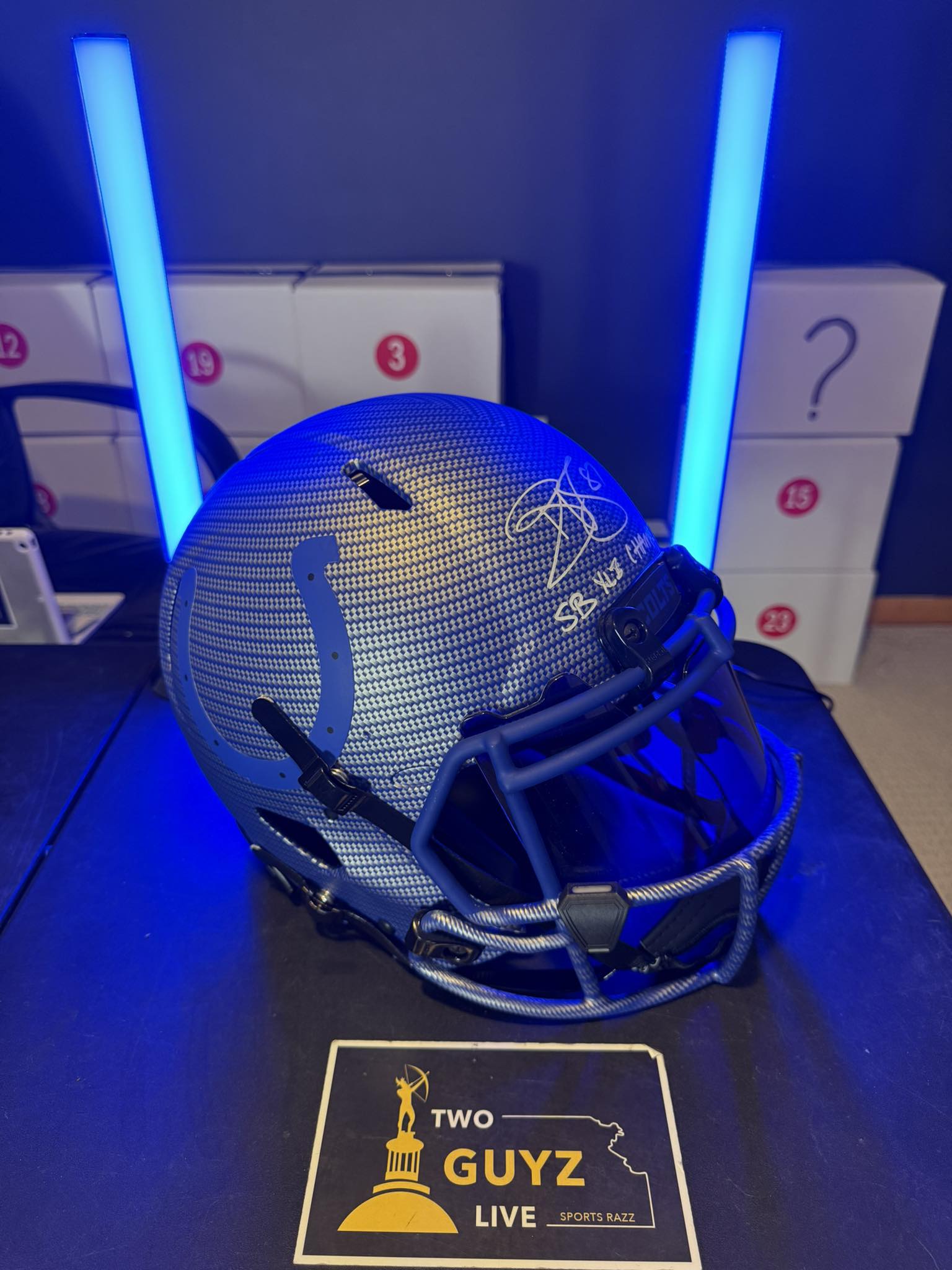 2018 nfl ncaa tristar autograph football mini helmet GALE SAYERS Signed Autographed CHICAGO BEARS NCAA Oklahoma Sooners Tristar Hidden