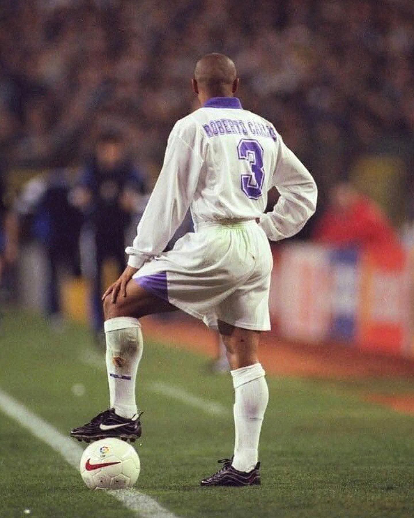 Roberto Carlos from the time he played for Uniao Sao Joao (1991-1993)