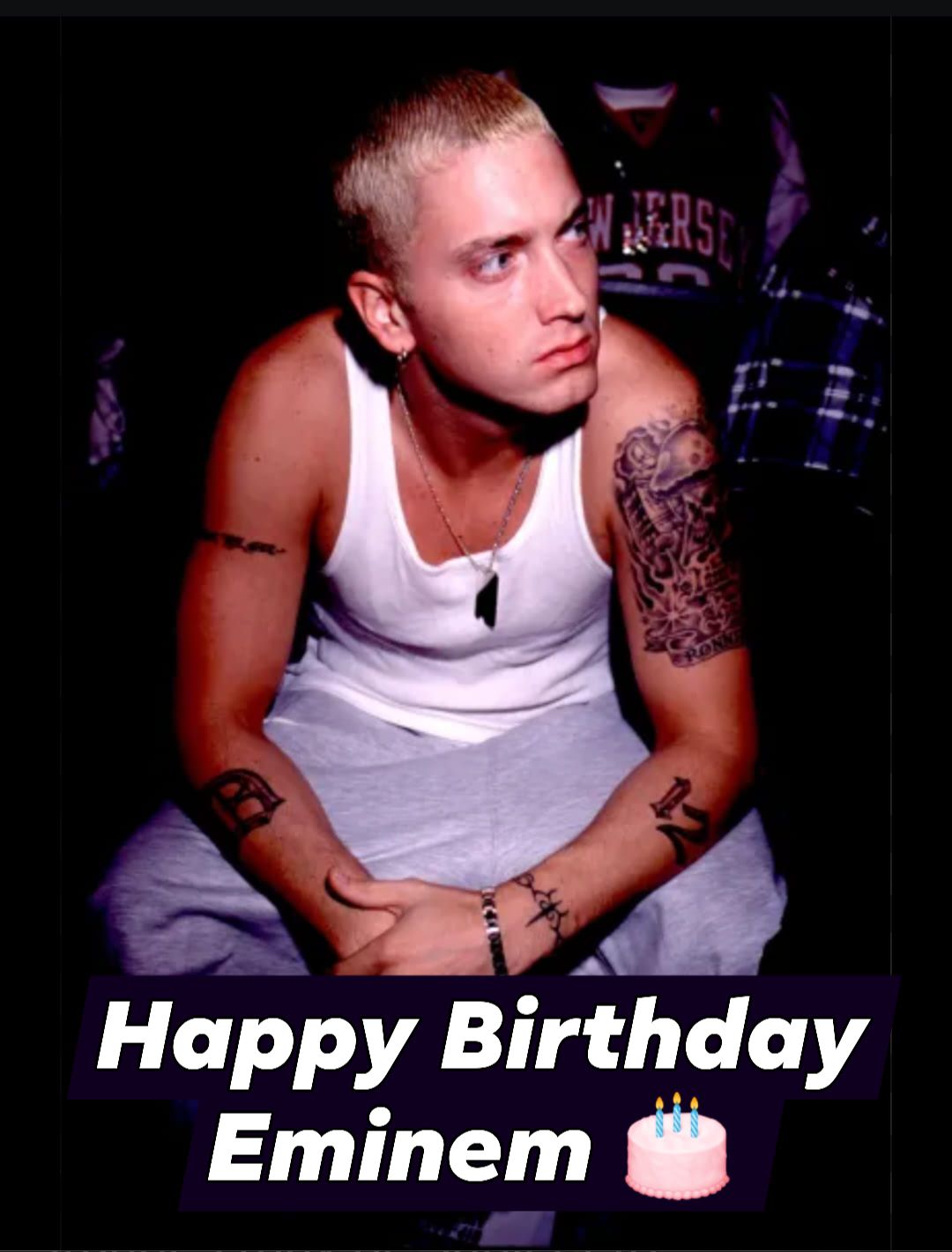Jerry - Happy 53rd birthday to the rap icon Eminem! ️ 🎤 🎶. Em's real ...