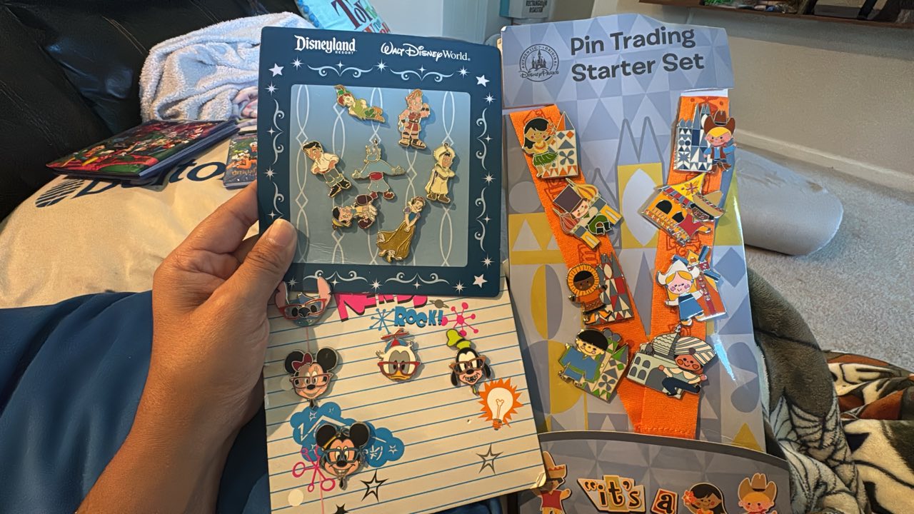 What are the current prices for Disney pin trading starter sets?