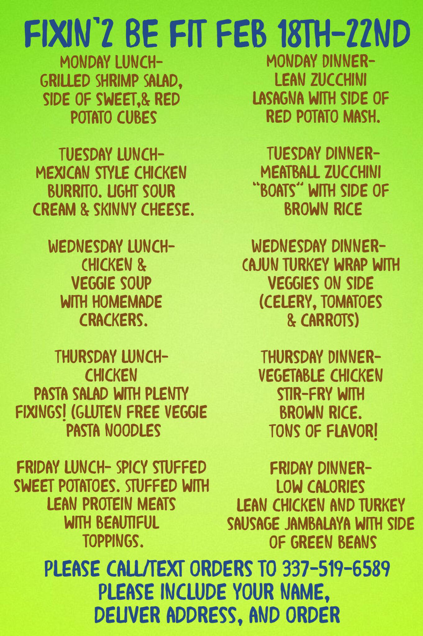 Fixin'2 be Fit - Here is the flavorful, new menu for the...