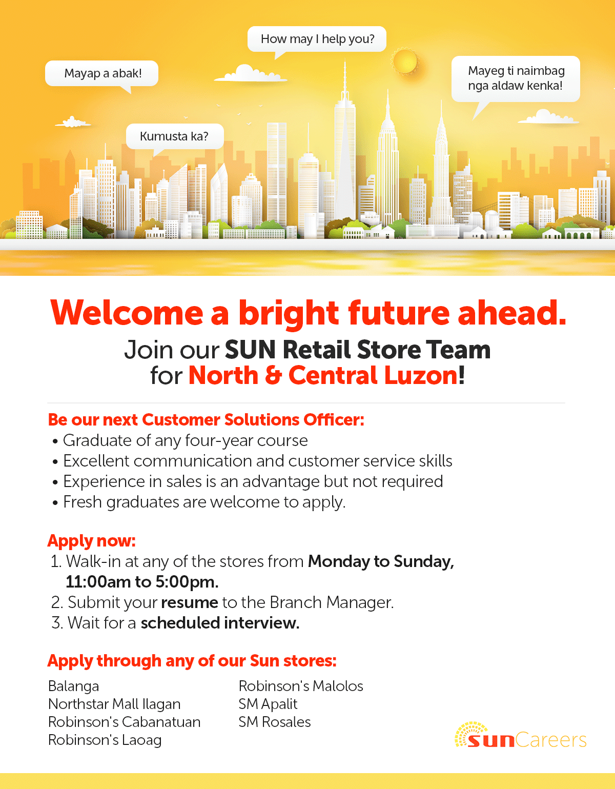 Welcome a bright future... - Careers at Smart Communications