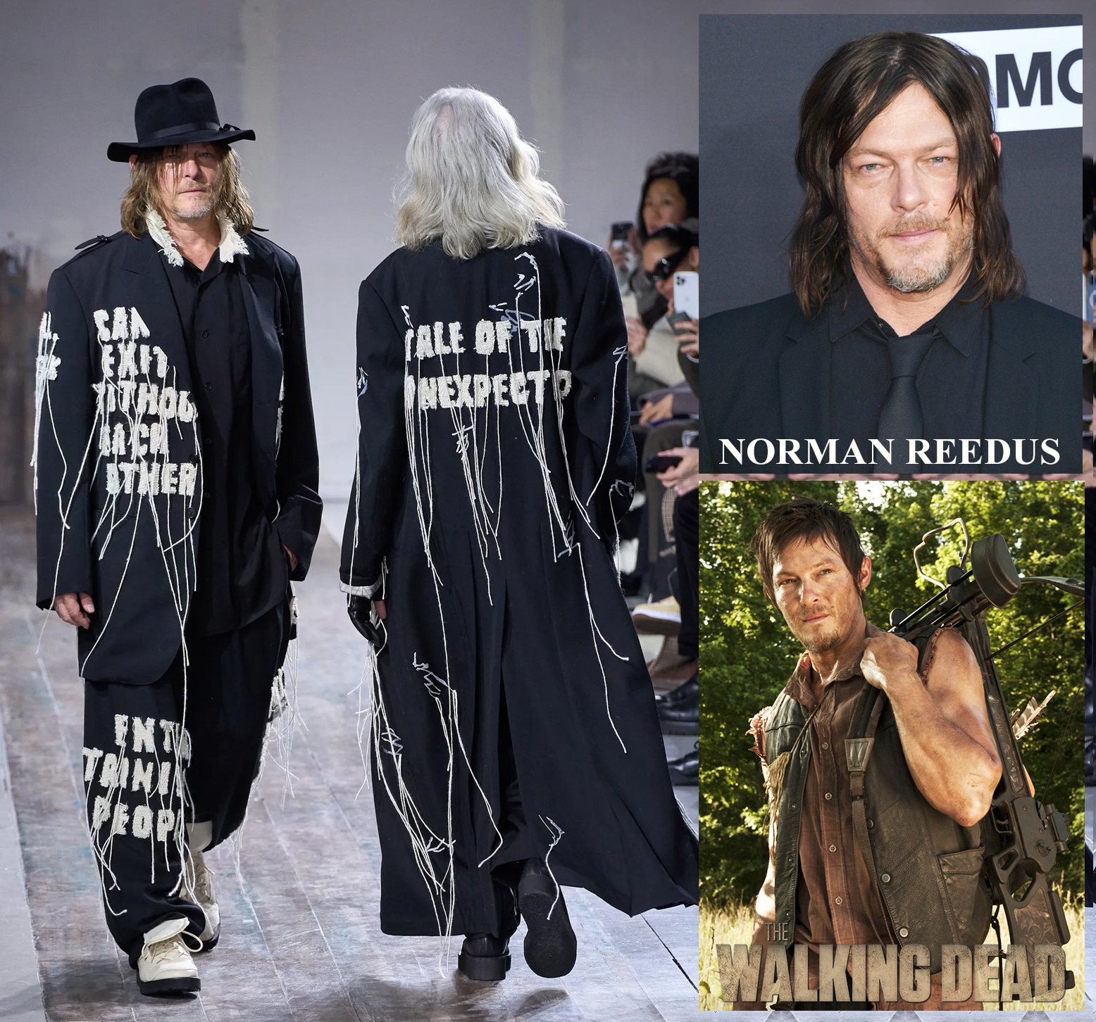 Yohji Yamamoto and Norman Reedus