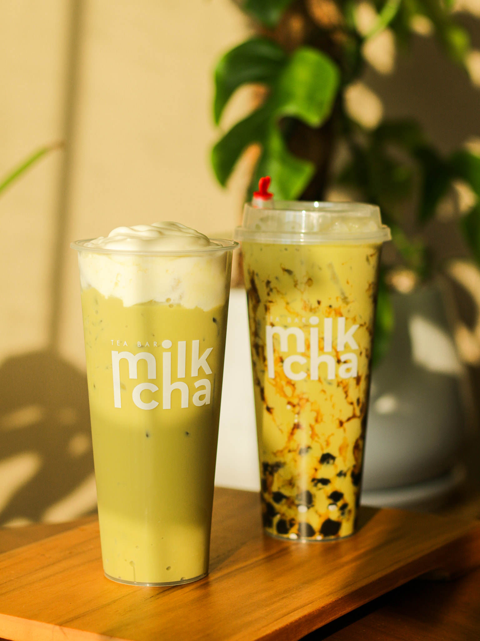 Milkcha tea bar - ຊາຂຽວນົມມູສຄຣີມຊີສ ຫຼື...