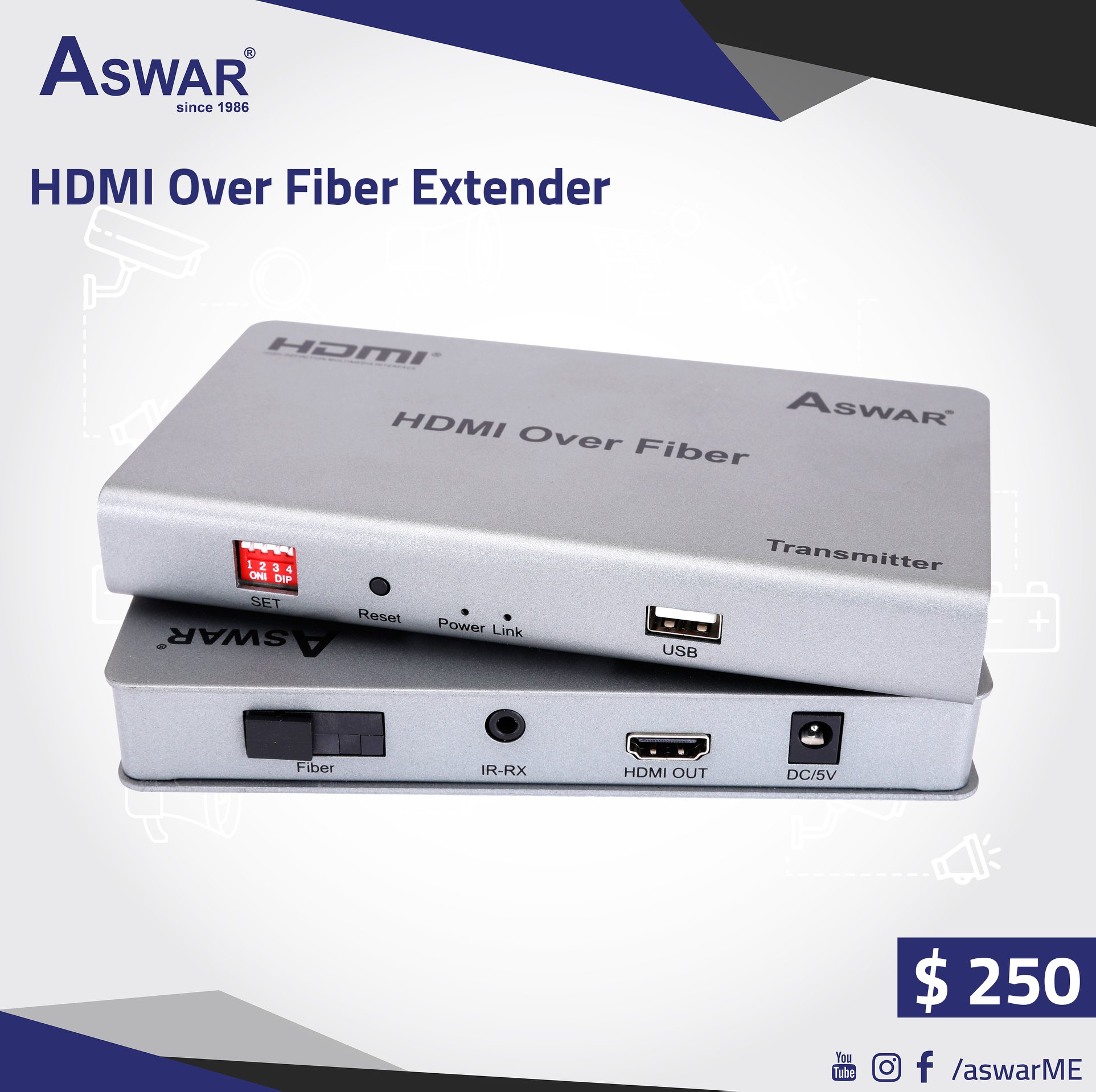 Aswar - وحدة نقل اشارة HDMI نوع اسوار لجميع الاجهزة التي... | Facebook