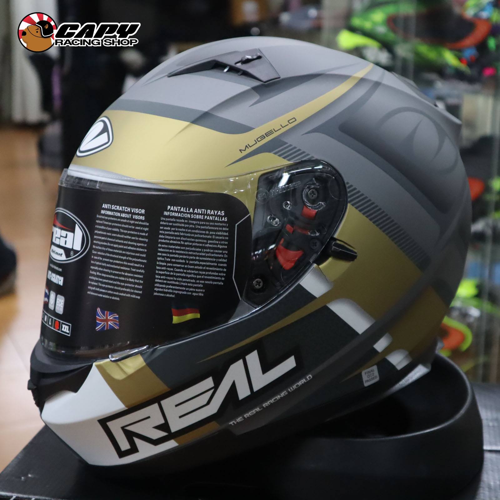 Capy Racing Shop หมวกกันน็อค - Real Helmet รุ่น T-Hawk Mugello ราคา ...