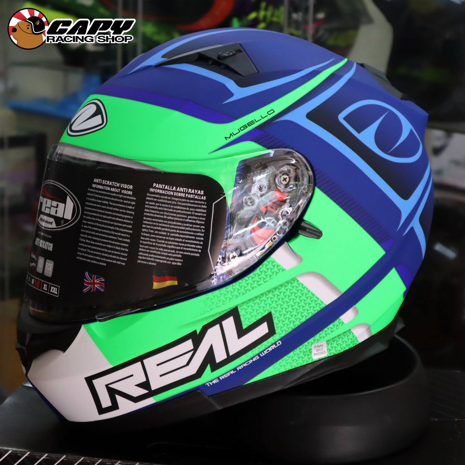 Capy Racing Shop หมวกกันน็อค - Real Helmet รุ่น T-Hawk Mugello ราคา ...