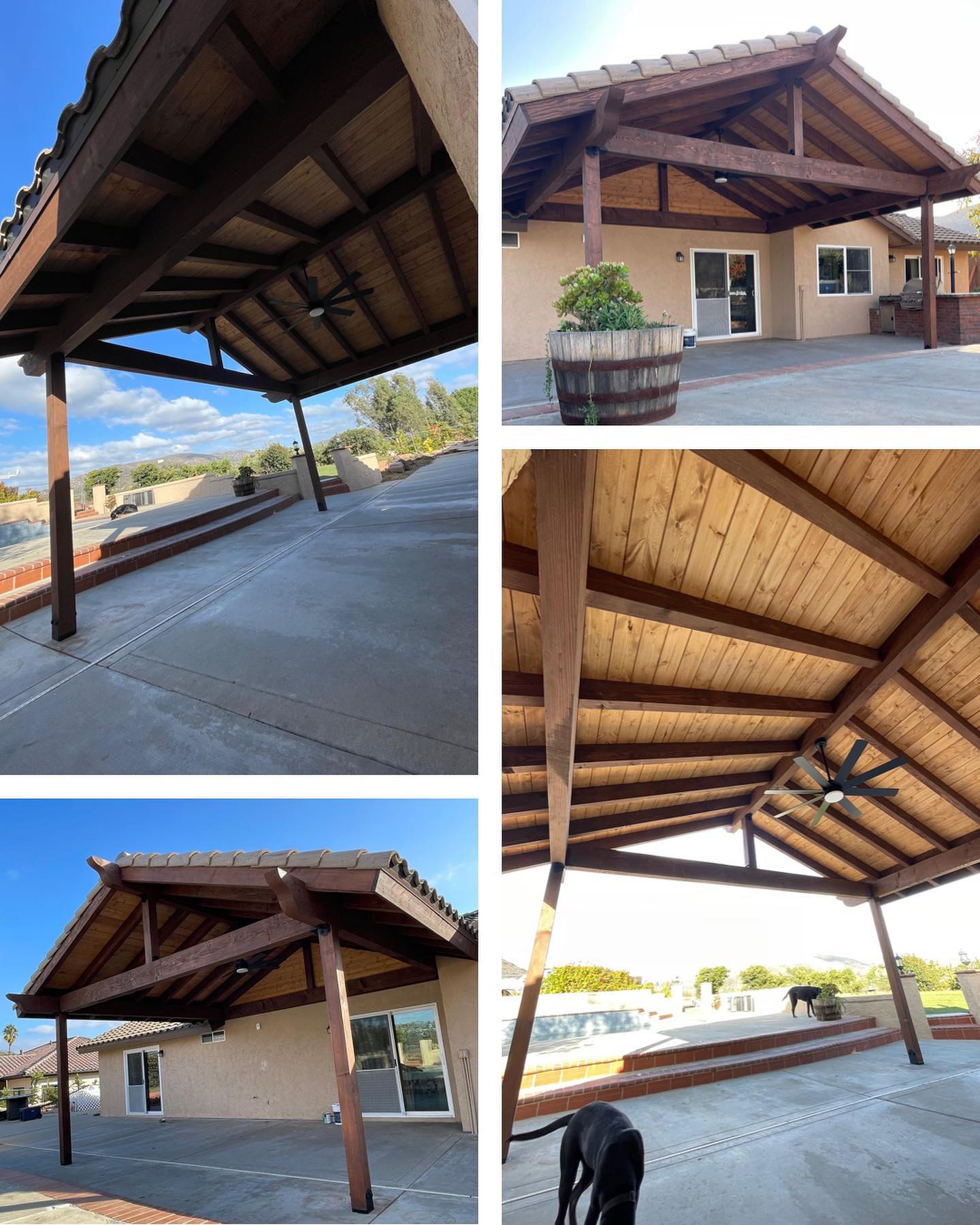 Beautiful gabled roof patio... - North County Deck &amp; Patio