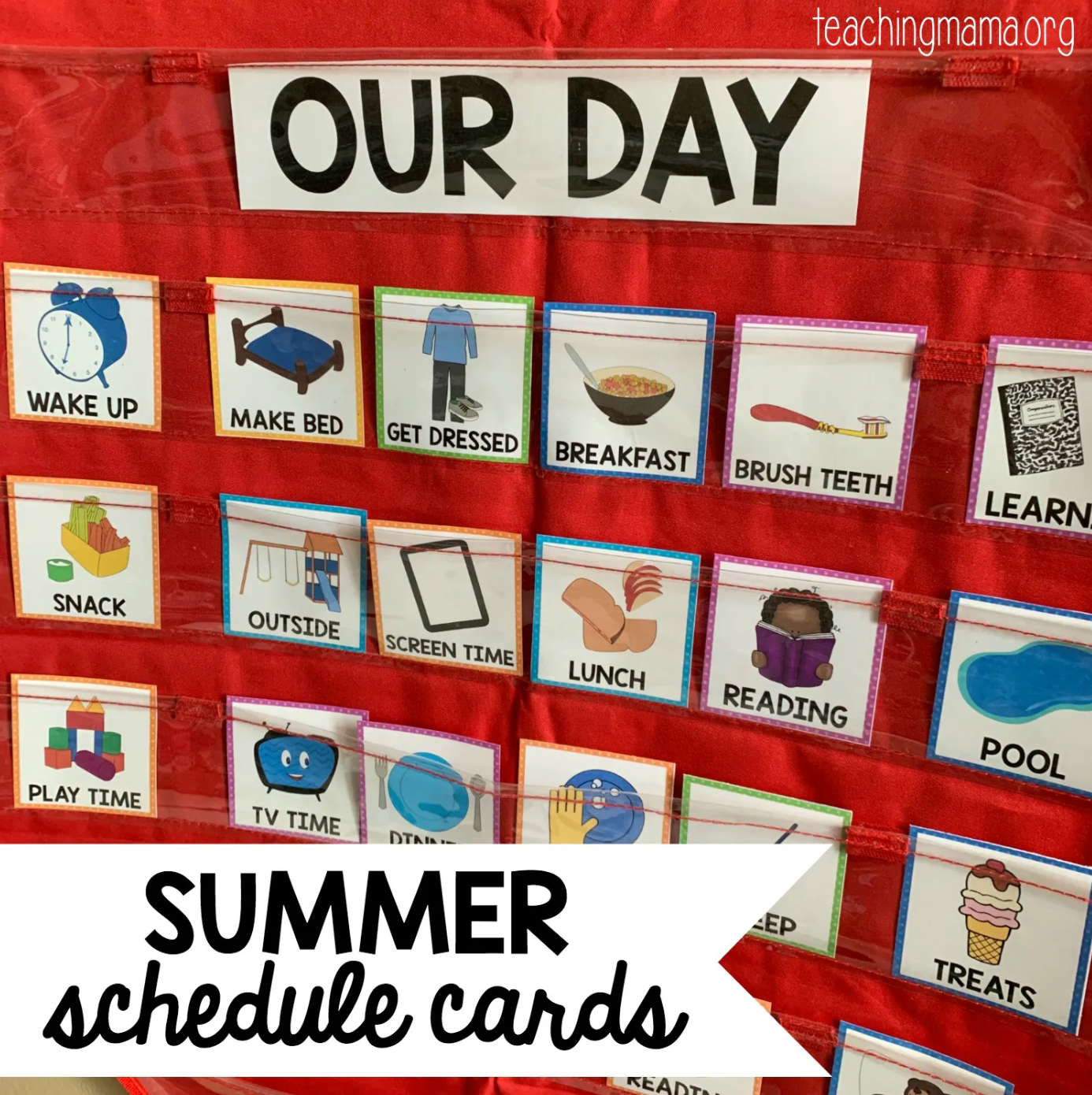 Printable Summer Schedule for Children