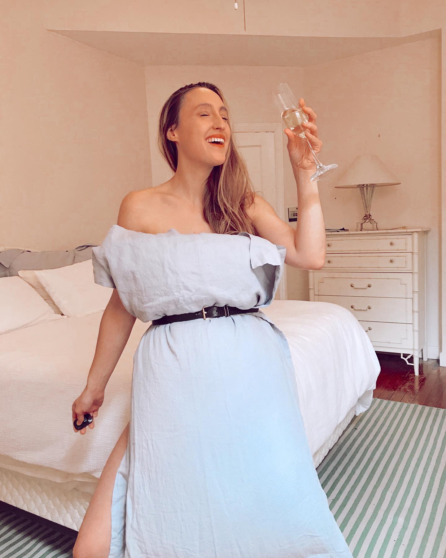 she gets dressed up like a pillow Boppy Total Body Pregnancy Pillow, Gray Wispy Leaves, Body for Prenatal and Postpartum Support, Removable Cover Included : Baby Get her this pillow! Quarantine has given birth to