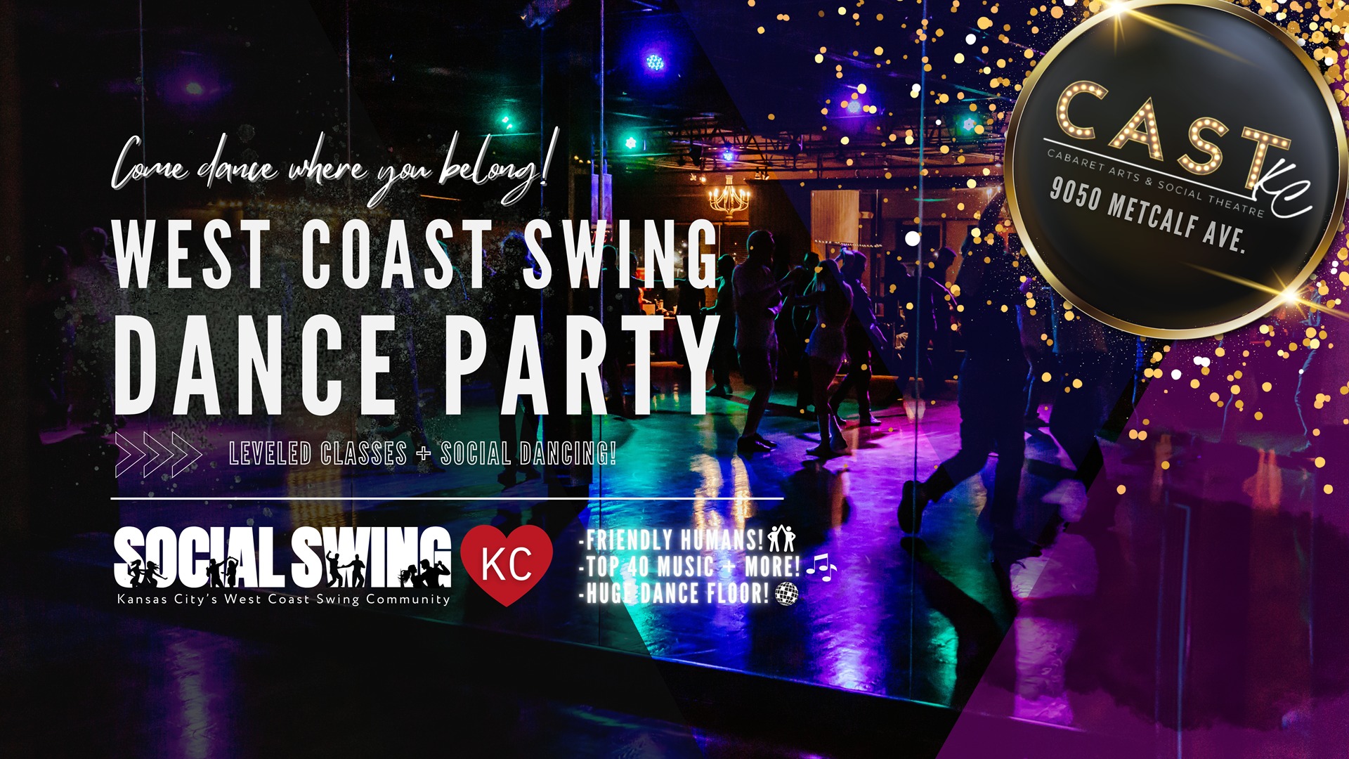 West Coast Swing Dance | Leveled Classes and Dance Party!