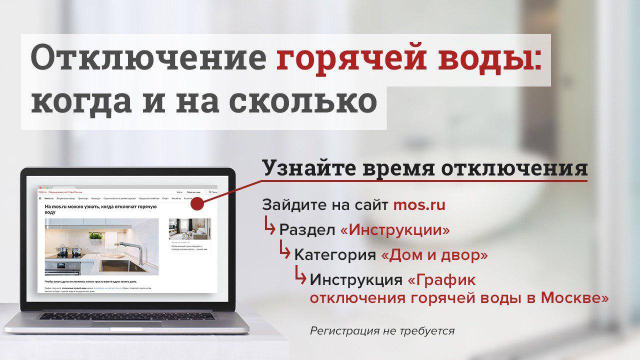 Когда выключают воду по адресам в москве