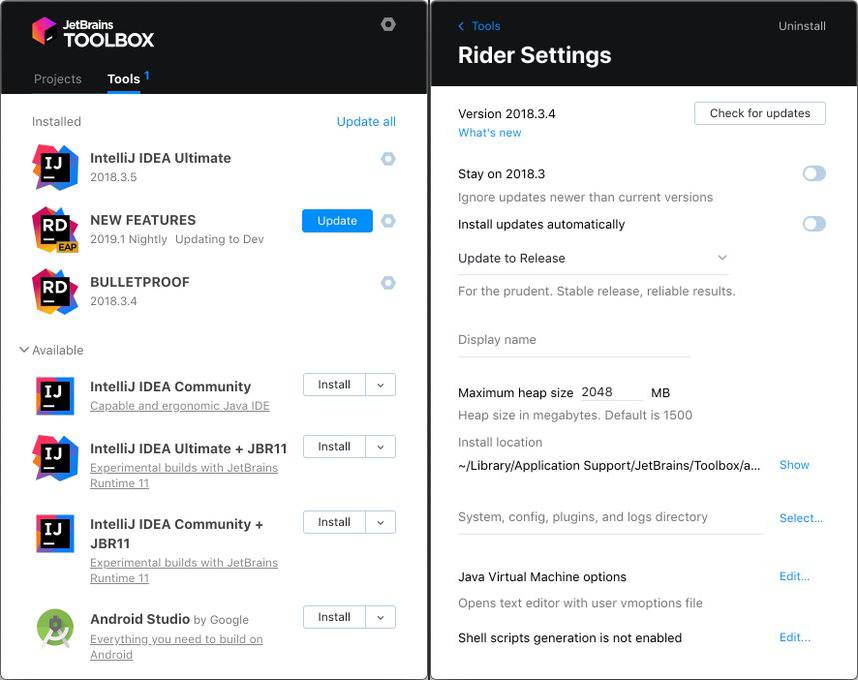 JetBrains - JetBrains Toolbox App is perfect to manage...