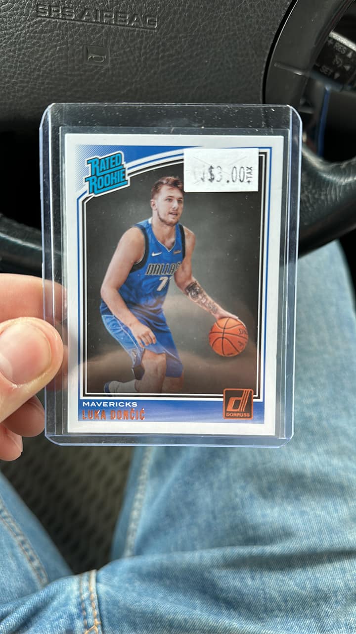 luka doncic rare rookie card 2018 2019 Donruss Orange Laser Rated Series Mint Rookie #177 Luka Doncic 2018-19 Panini Donruss
