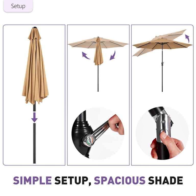 custom patio umbrella sales austin tx Treasure Garden 13' AKZ PLUS Octagon Cantilever sublimation printing creates vibrant 13x13 ft / 11x15 ft