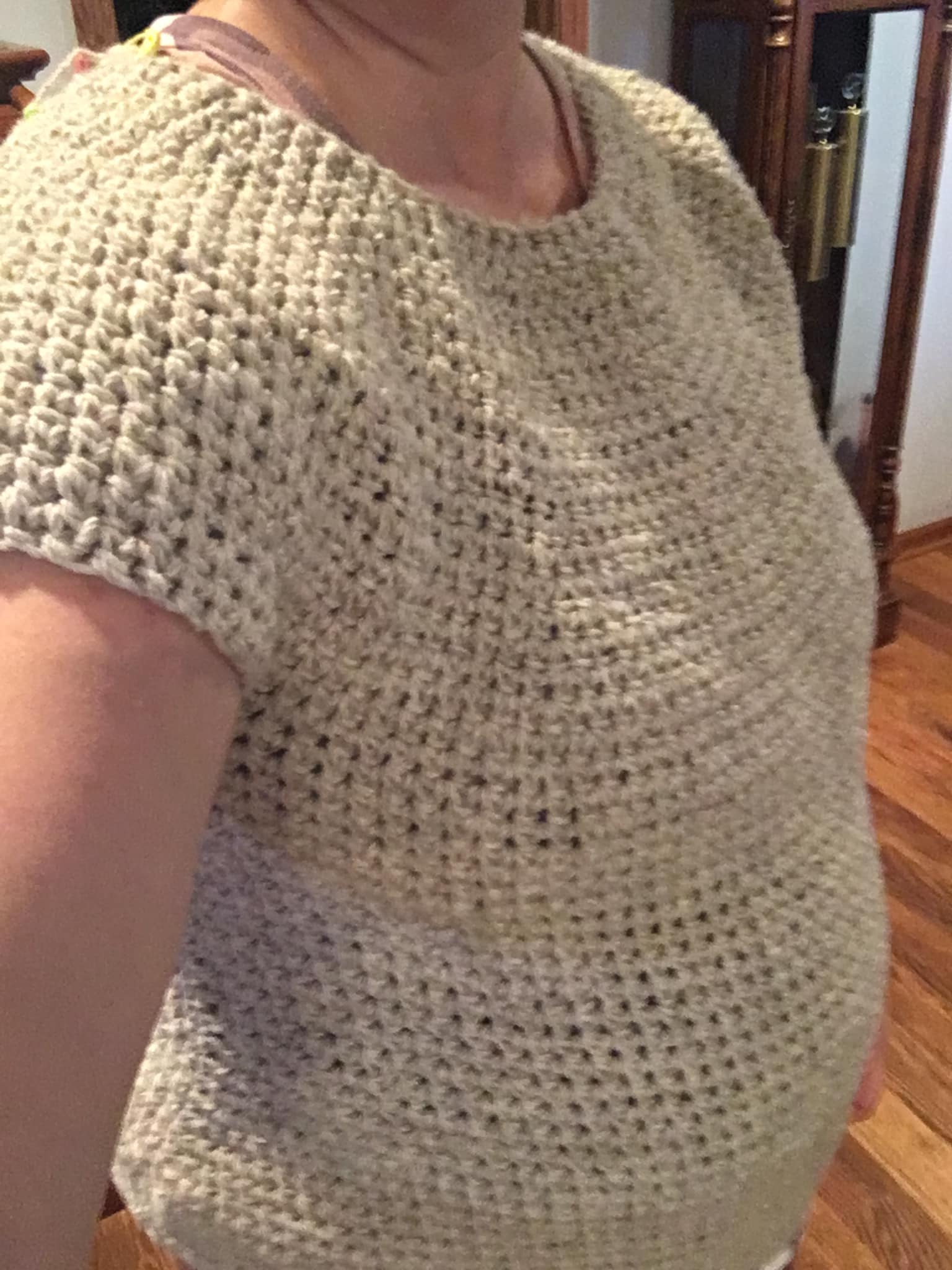 My first ever swoncho. The Vitrage swoncho by Annie Lupton 