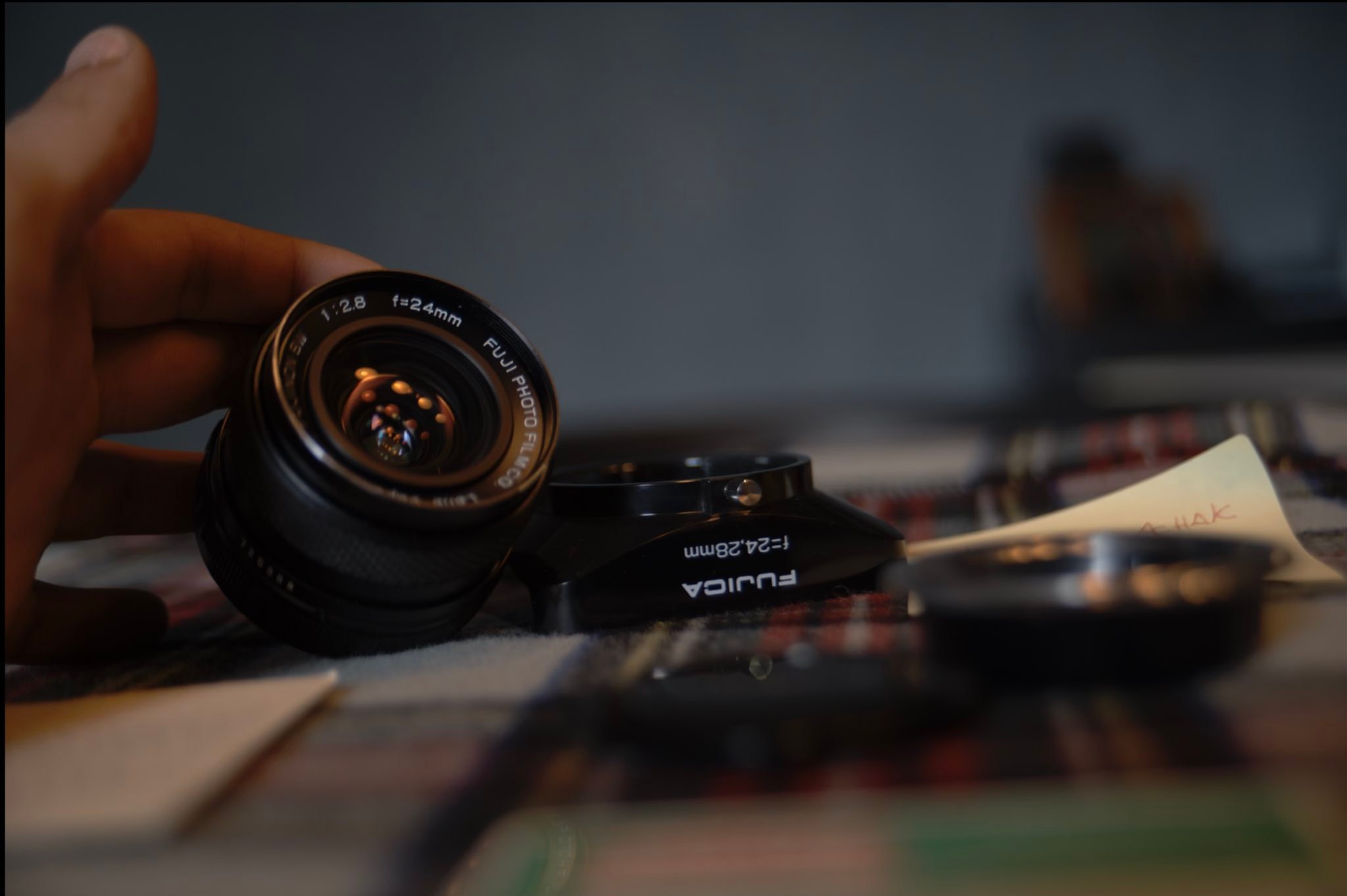 Rare lens, the Fujinon EBC 28mm/1.9, famous for its exposive bokeh