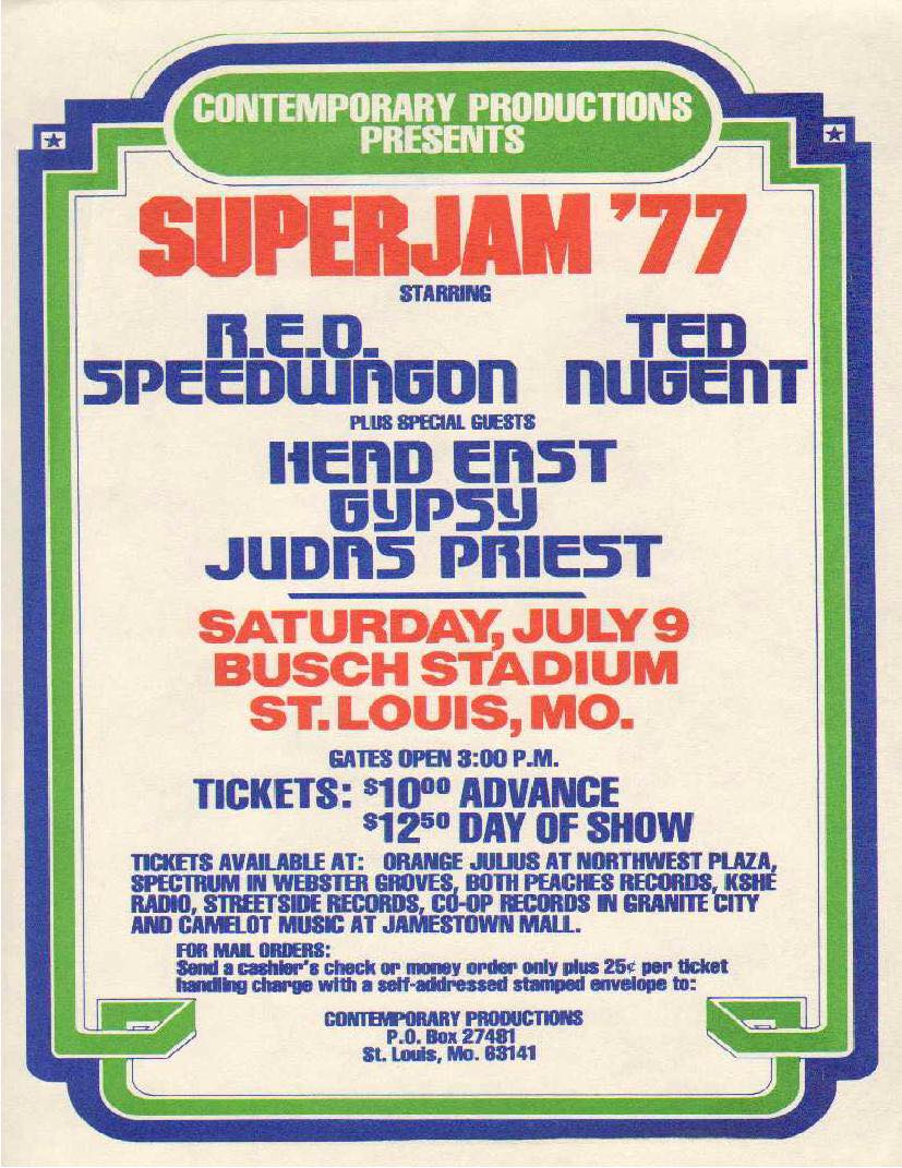 Marshall of Rock - Superjam ‘77 with REO Speedwagon, Ted Nugent, Head ...