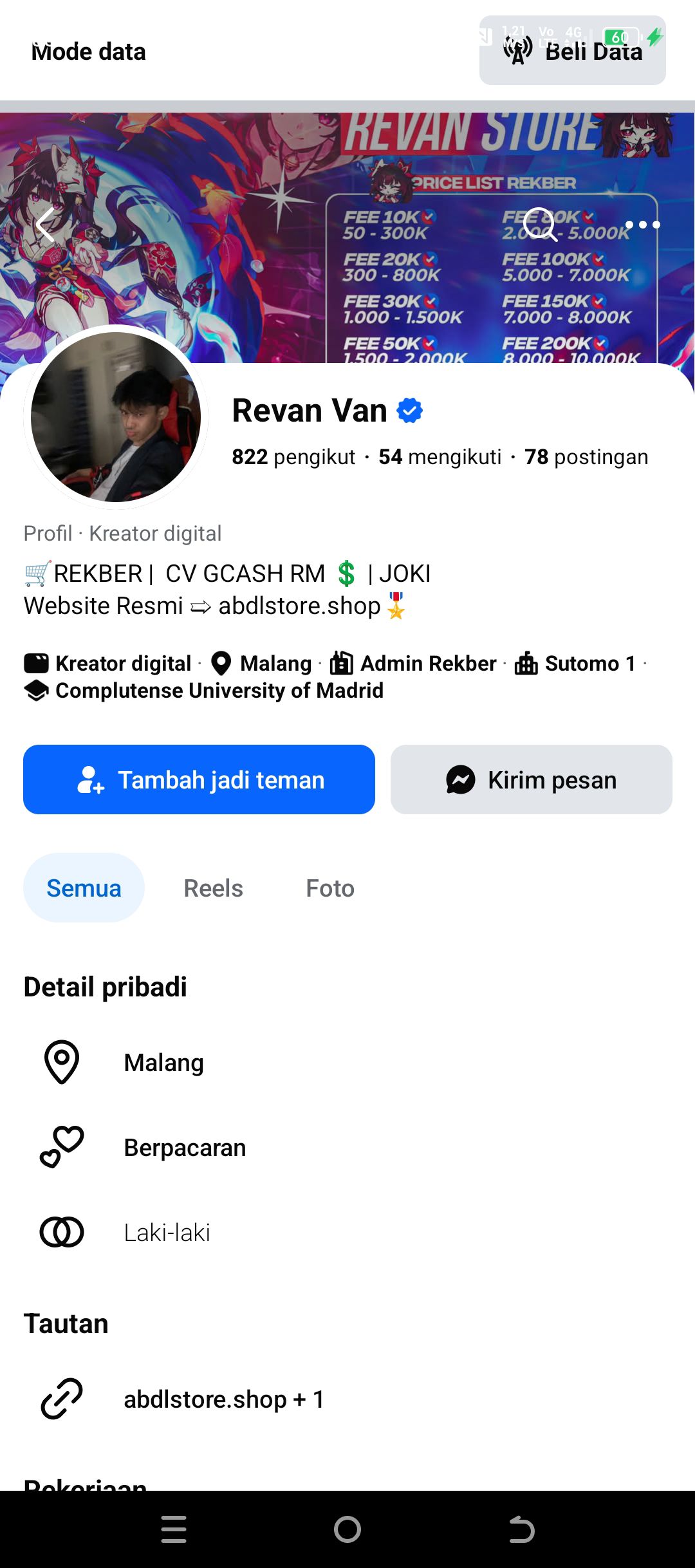 Tanya bang, rekbernya aman kah? | Facebook