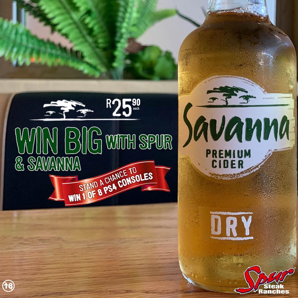 Casadena Spur Steak Ranch - Enjoy a Savanna Dry or Light for only R25 ...