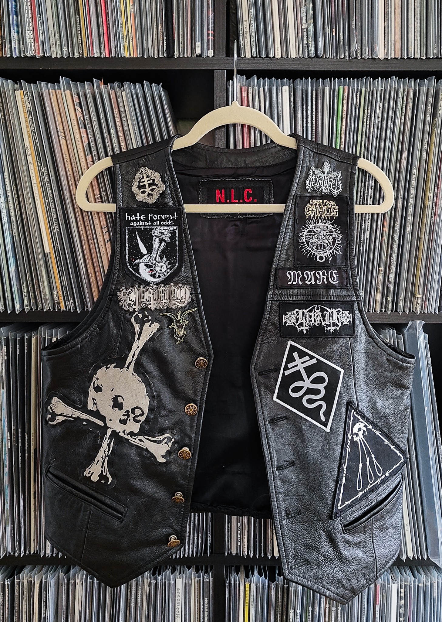 Vintage leather vest holds up after decades