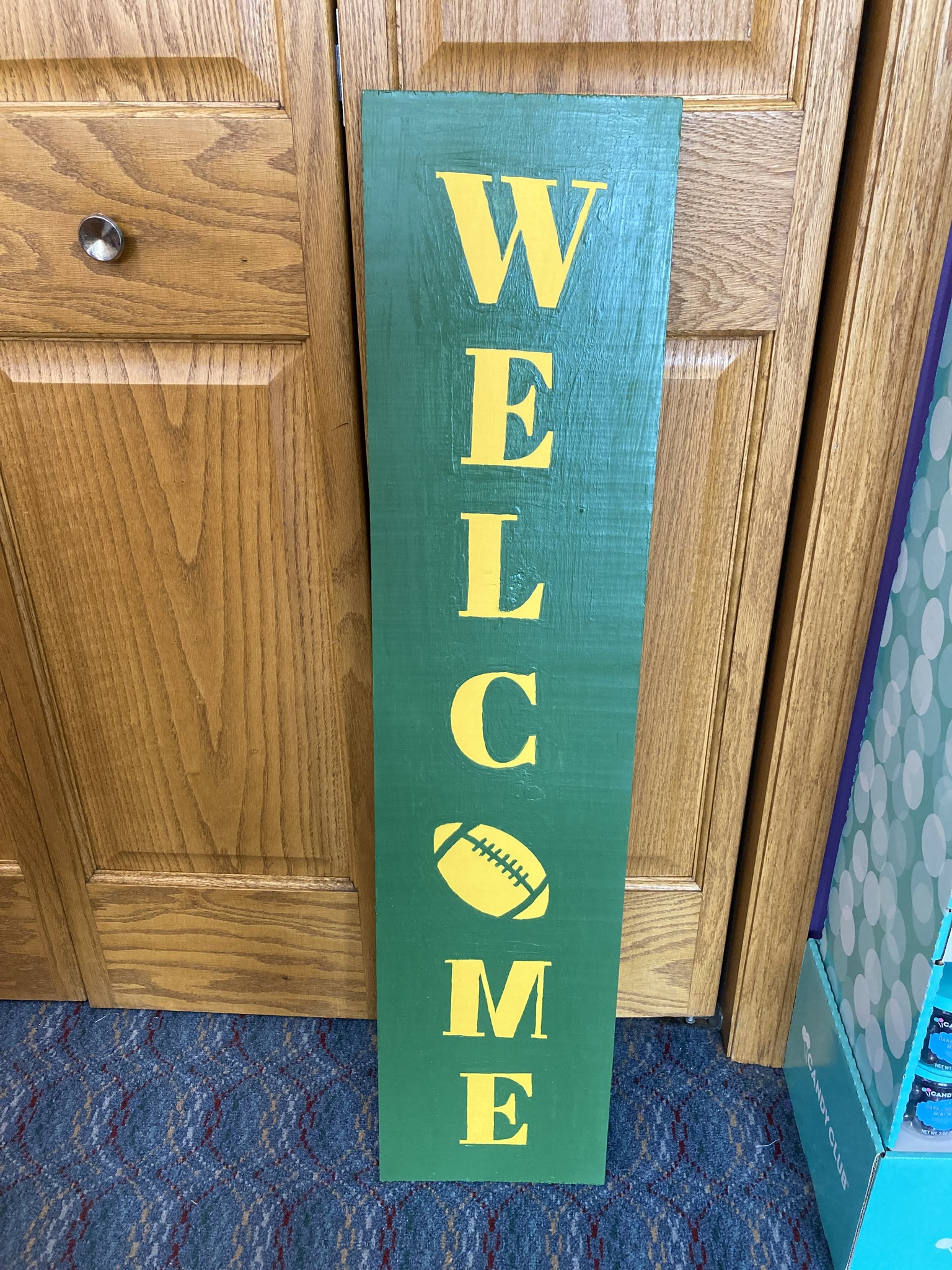Football Welcome Porch Sign Craft Class Workshop