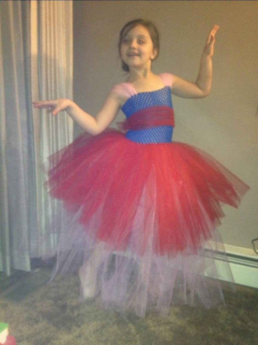 Rainbow Candy Tutu Princess Dress Costume For Girls - Includes Wings, Headdress & Cane