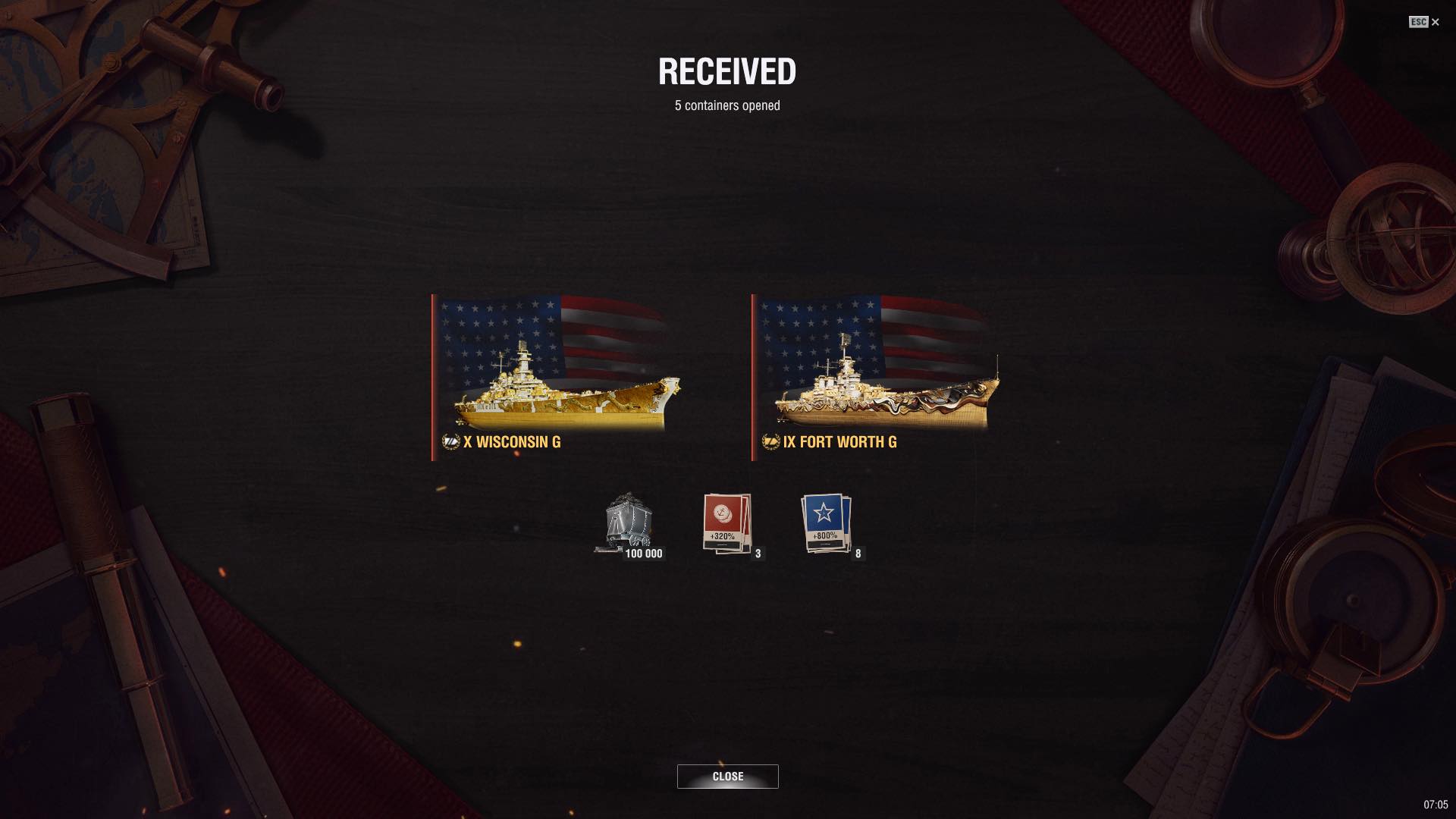 Legendary drop in World of Warships