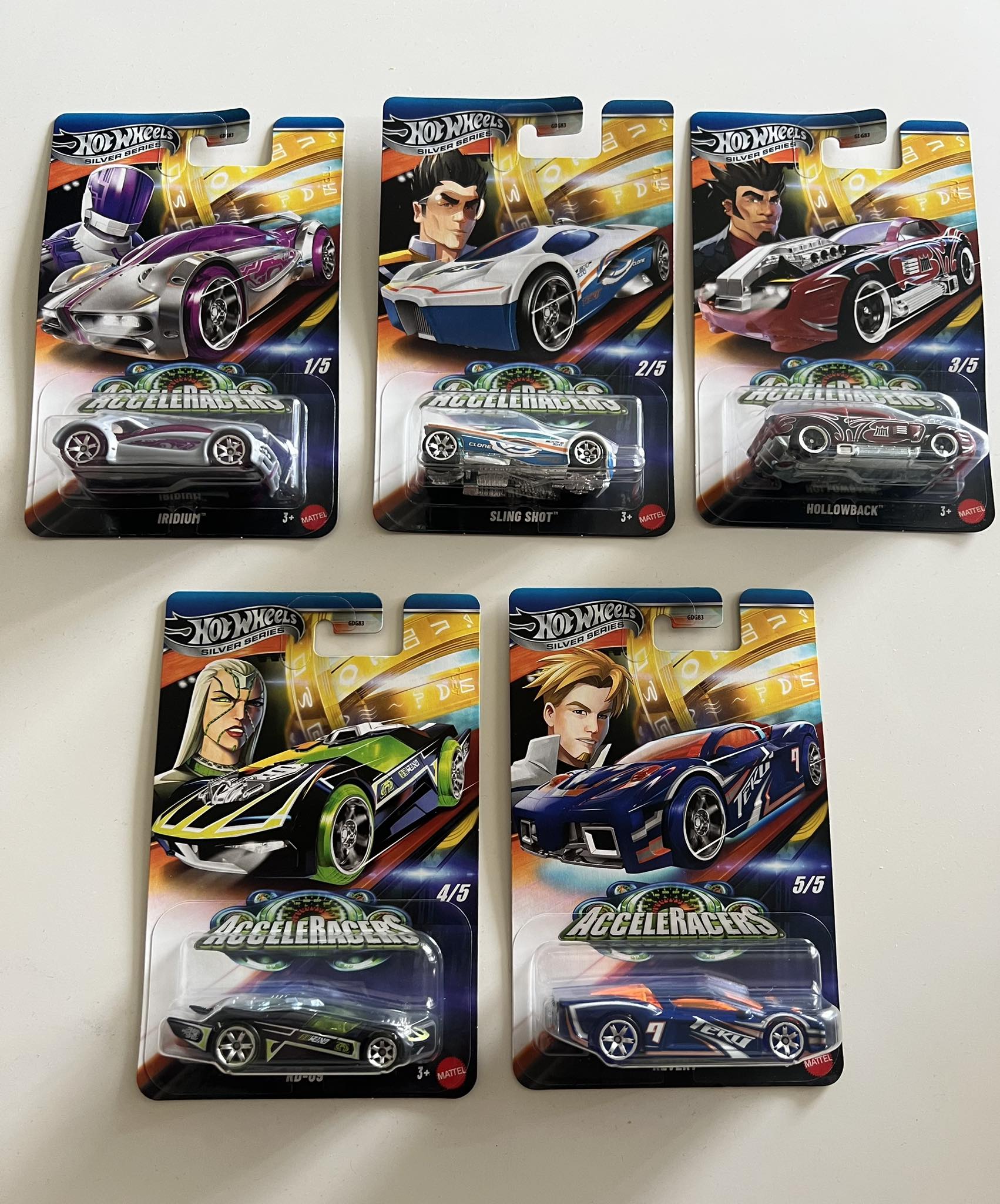 Selling a set of Hot Wheels Acceleracers cars. Hard to find and