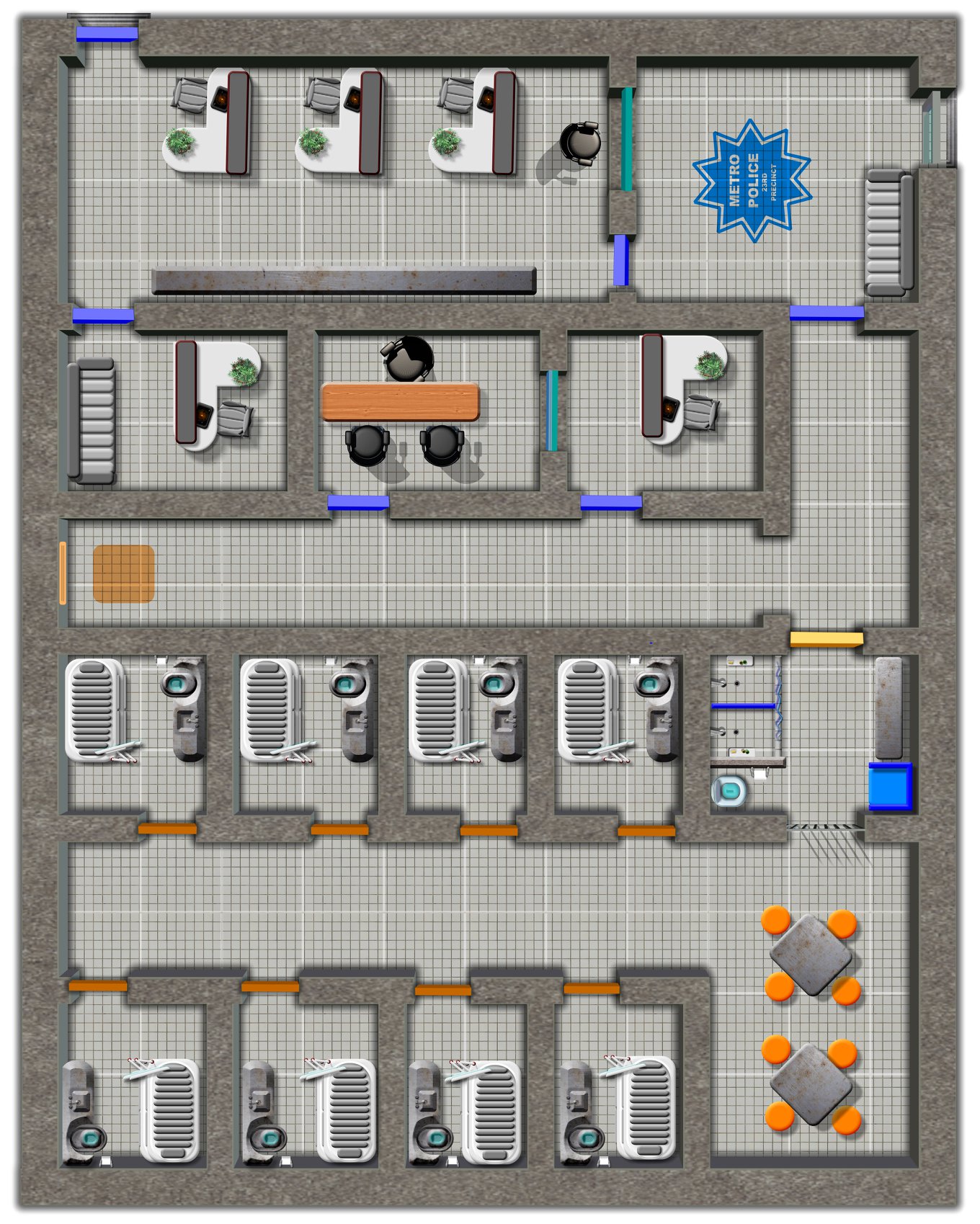 Gamer Printshop - The 23rd Precinct Police Station is the...