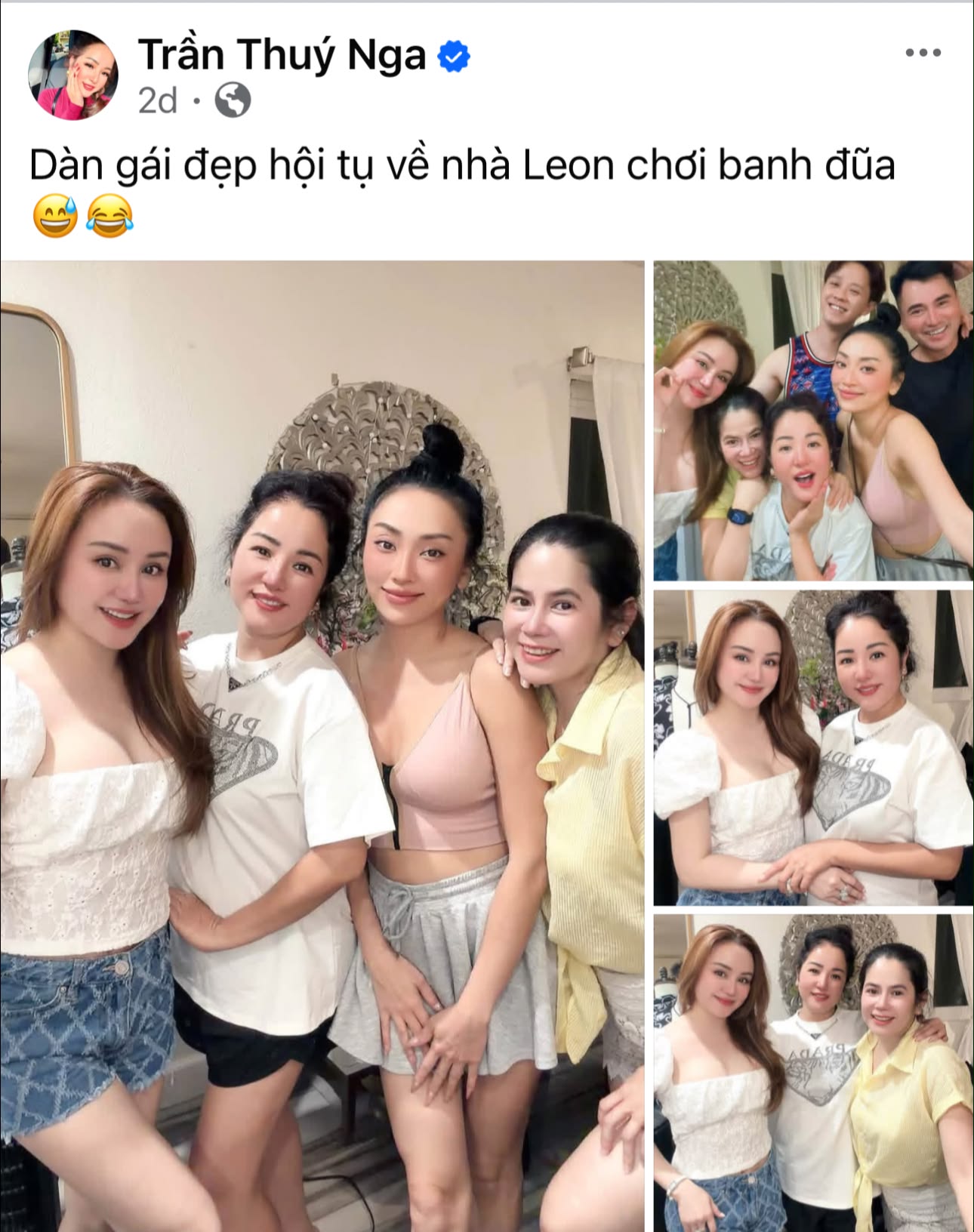 TRẦN HOÀNG ĐÁO I Trần Thúy Nga 2d Dàn gái đẹp hội tụ về nhà Leon chơi banh đua đũa