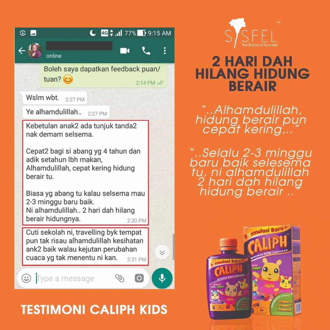 Selalu 2-3... - Caliph Kids Supplement - The Kids Expert | Facebook