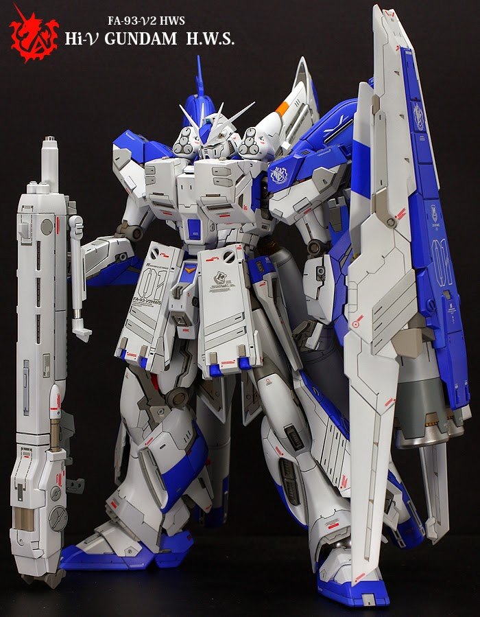 Custom Build: MG 1/100 RX-93-v2 hi-v Gundam Ver. Ka + HWS Parts
