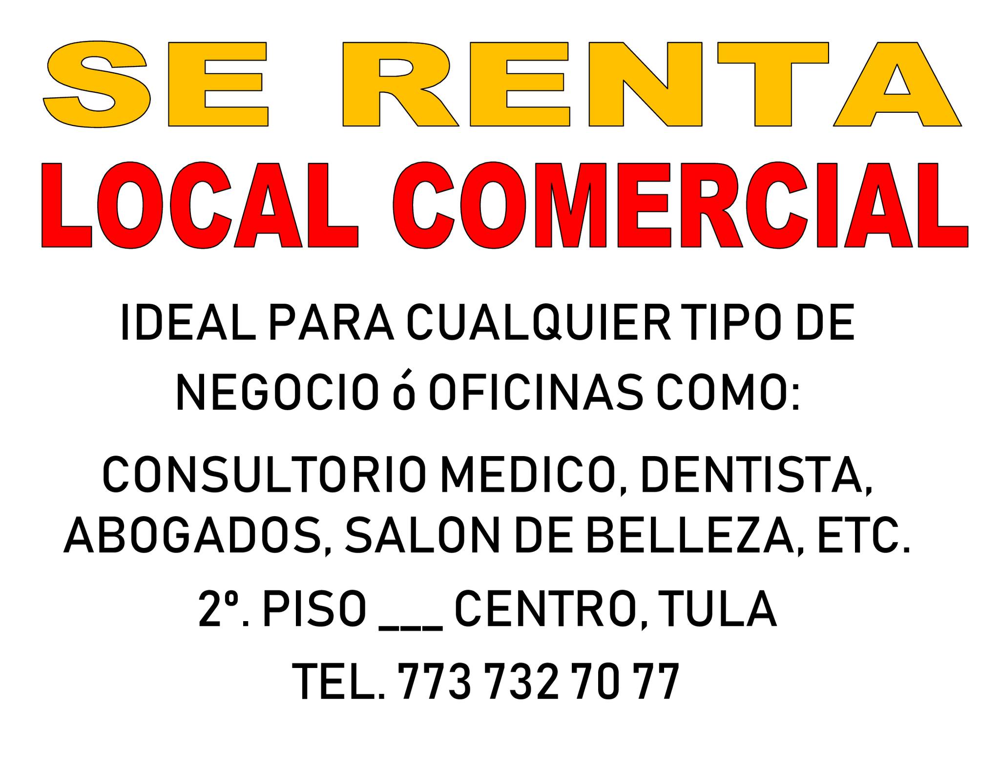 RENTA DE LOCALES COMERCIALES EN TULA, TEPEJI Y ALREDEDORES ...