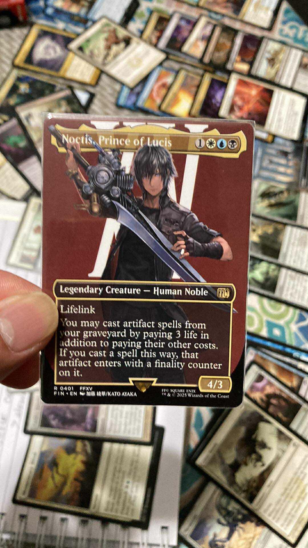 noctis final fantasy mtg Magic: the Gathering If you cast a spell this way Noctis Full Art Foil -