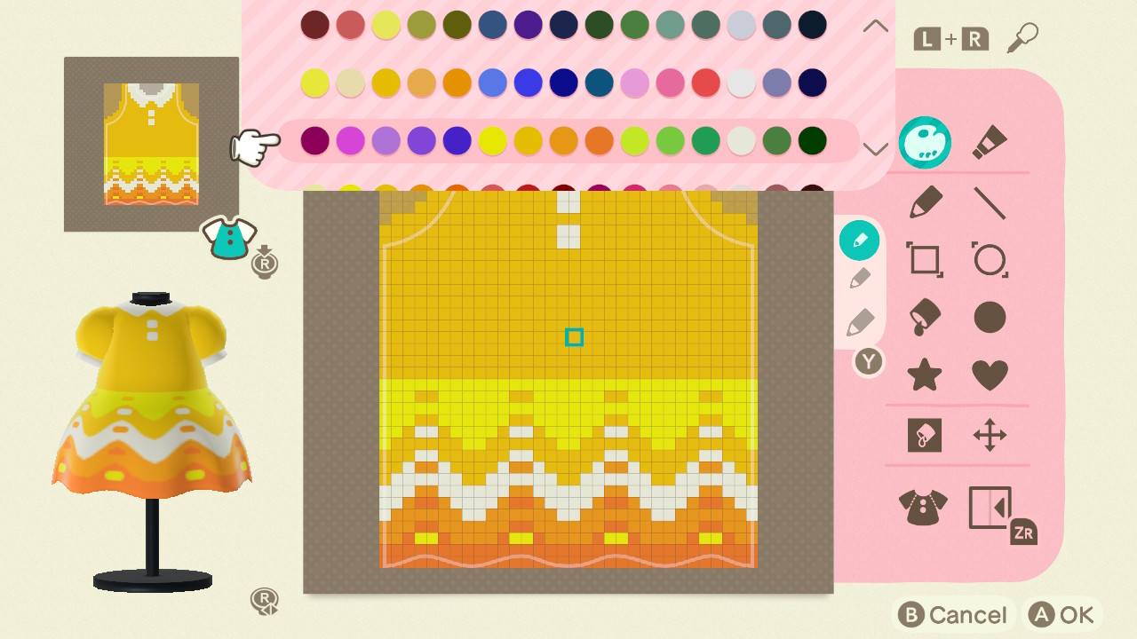 Animal Crossing New Horizons clothing design tips and templates