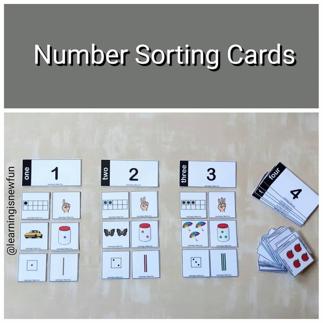 Number Sorting Cards (1-10) These... - Learning Is New Fun
