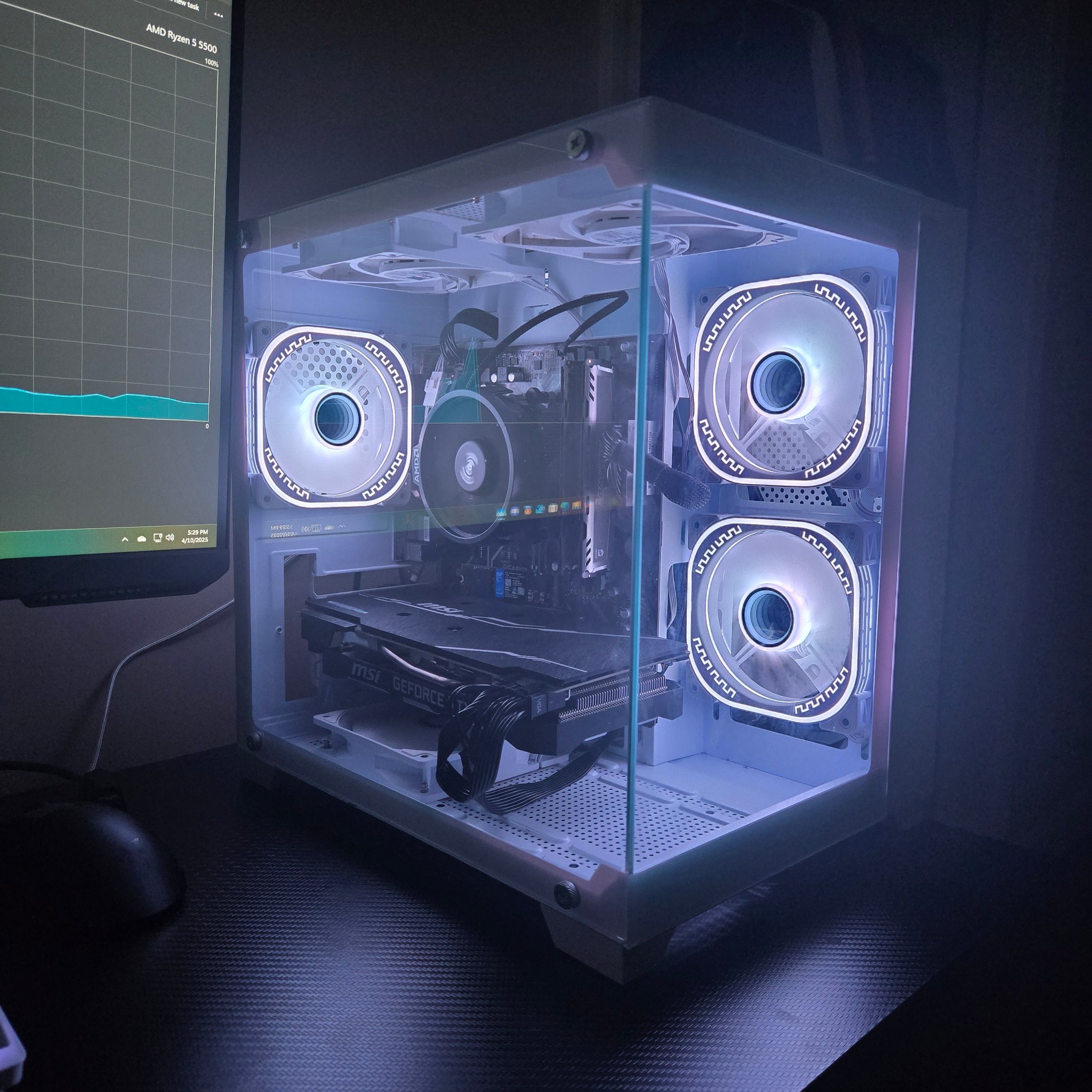 Can a Ryzen 5 5500 with a B550 handle 1440p medium settings?