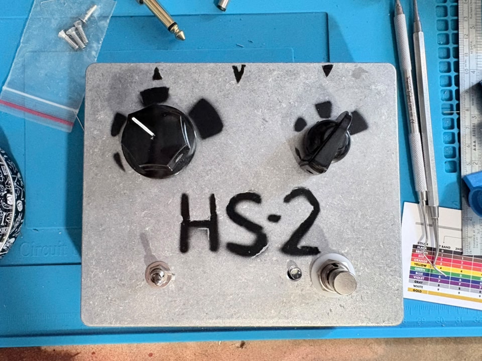 Boss BD-2 with 3 position bass boost switch mod