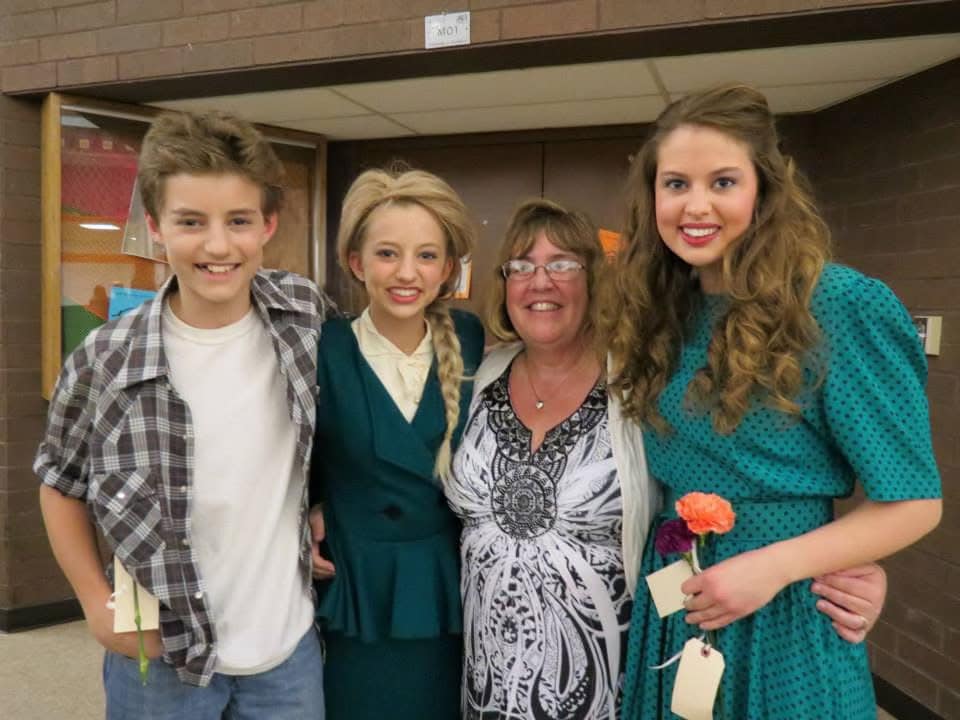 I was in 7th grade when Mrs. Rinkel gave me the opportunity to try out for the high school spring musical, which was Oklahoma that year. I got in! And from then
