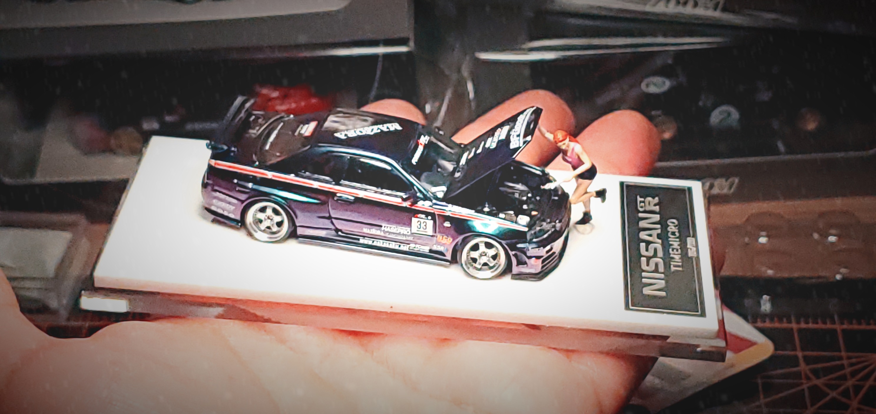 Modèle Réduit Nissan Skyline GT-R R34 Fast & Furious 1:43 Agostini - Neuf Sous Vitrine
