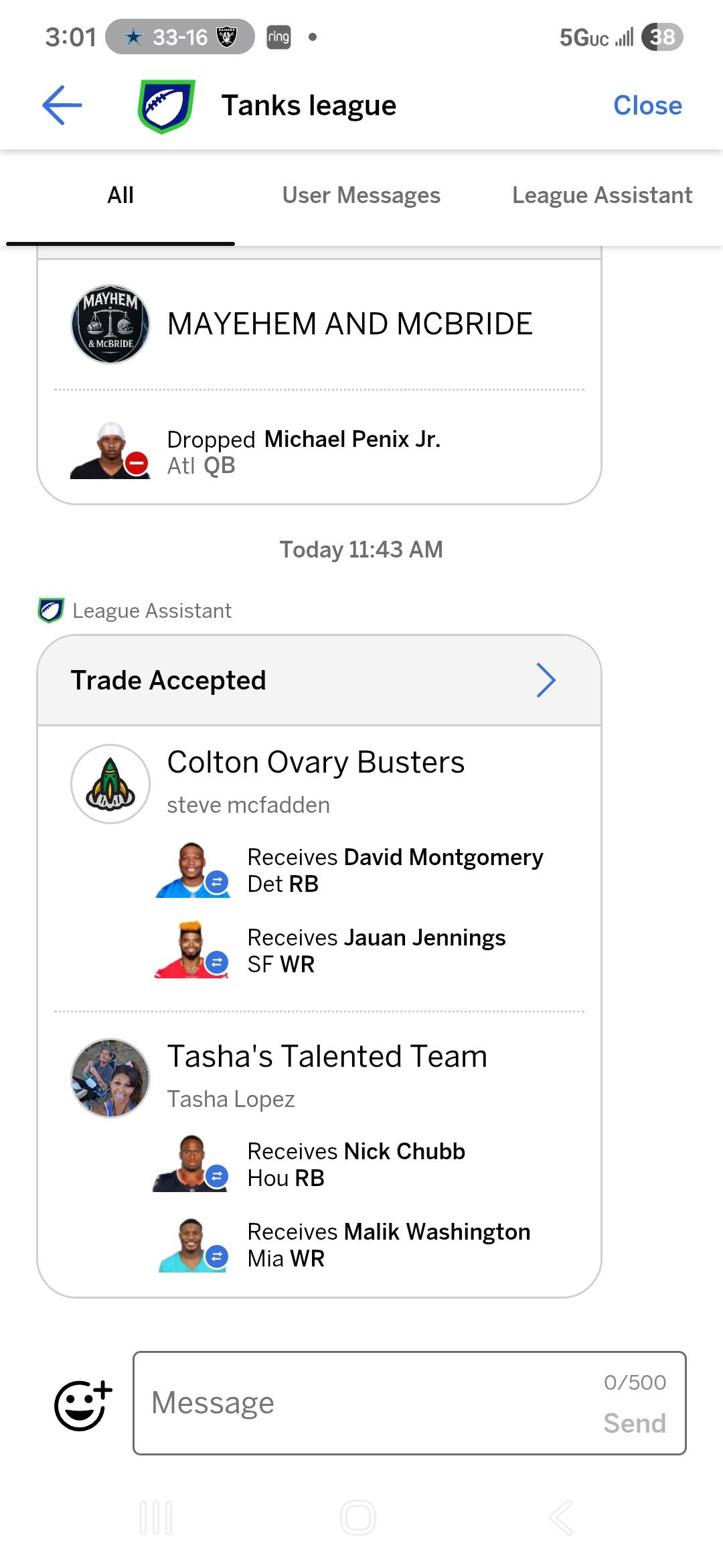 Fantasy Football Advice! | A couple of these guys are pissed cuz my ...
