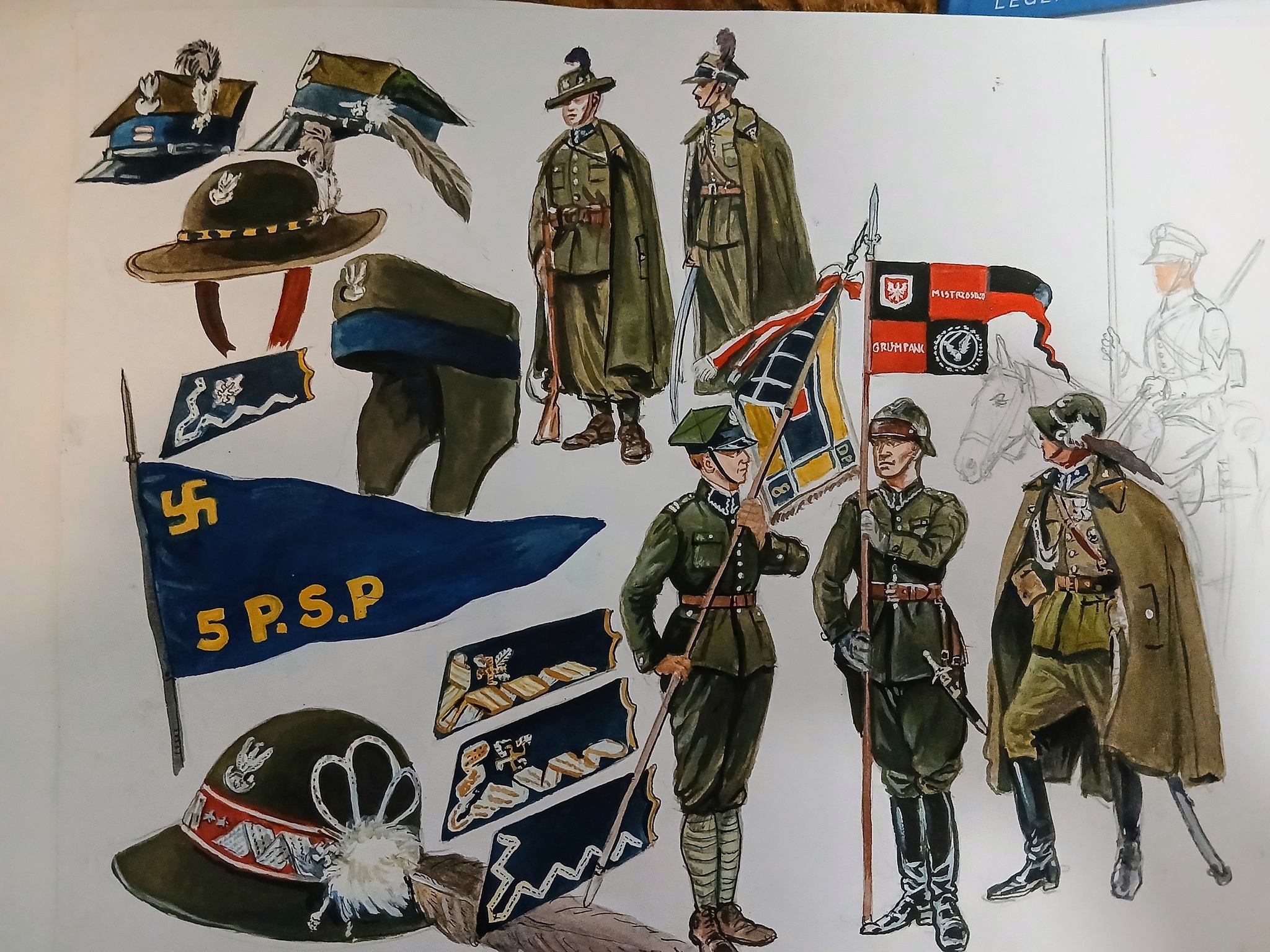 1980s Polish military camouflage patterns and markings