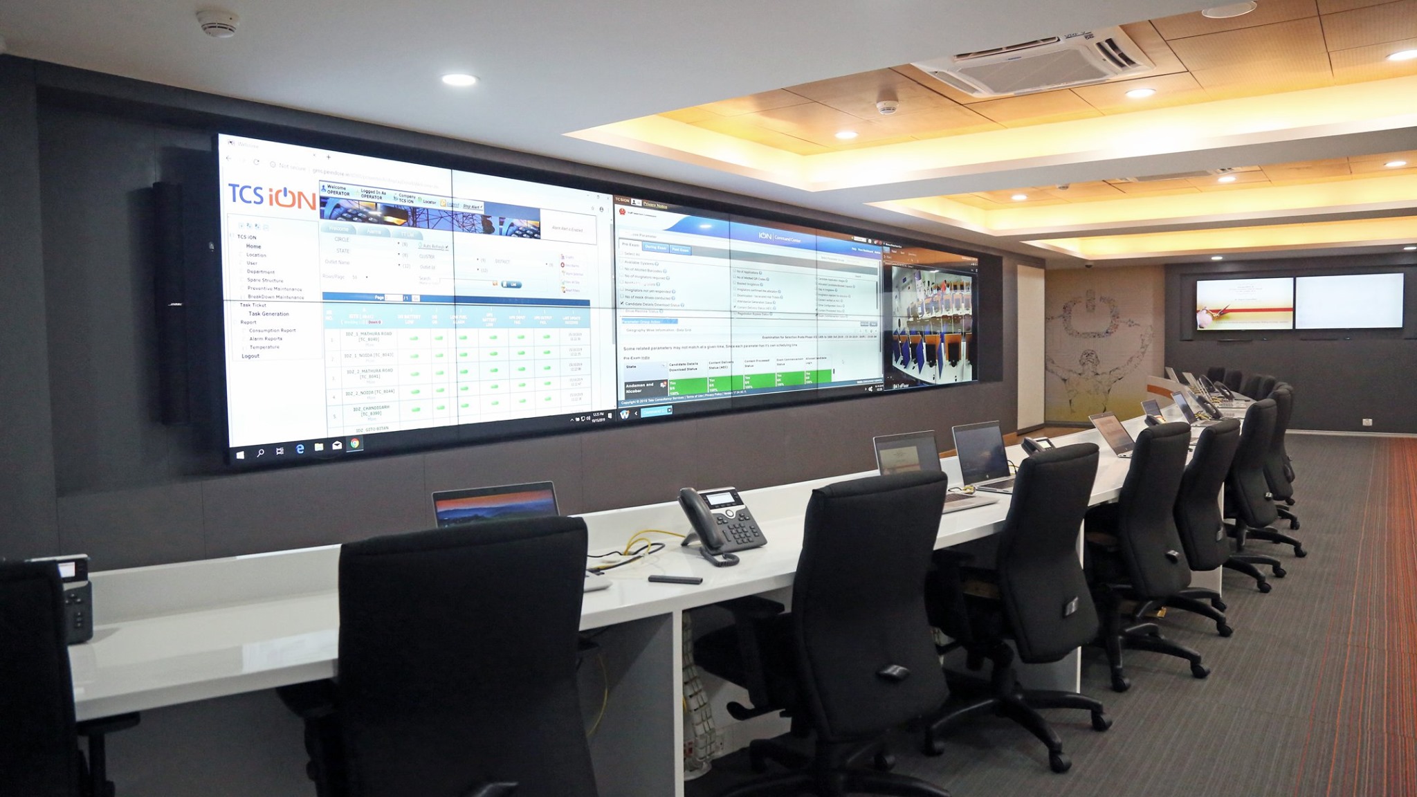 TCS iON - Here are some glimpses of the Command Center in...
