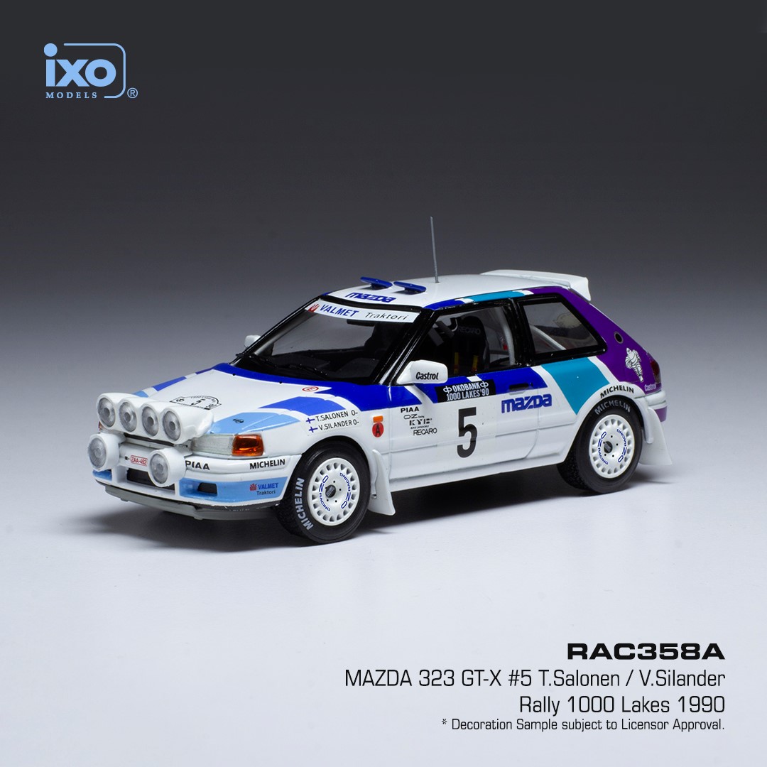 RAC358A MAZDA 323 GT-X #5 T.Salonen / V.Silander Rally 1000 Lakes