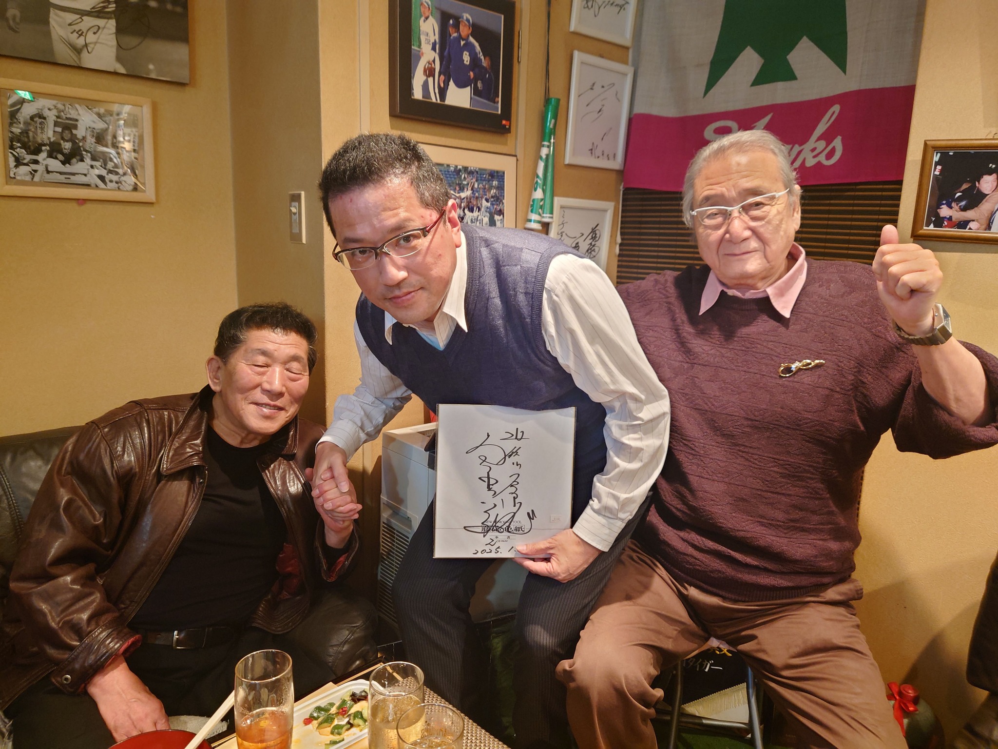 年が明けてミチさんのお店で、まさかの元近鉄のヘラクレス、栗橋茂さん 