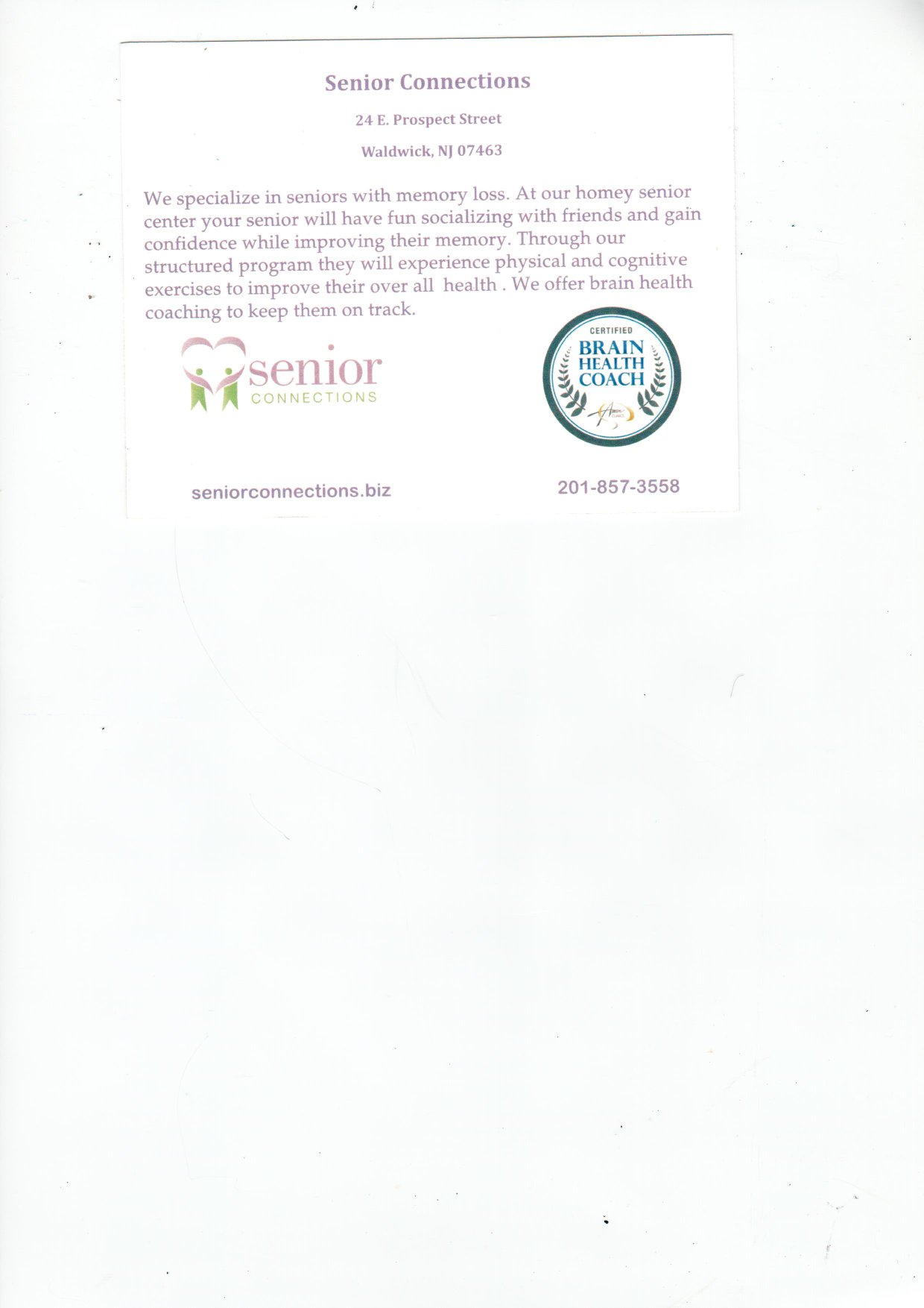 Senior Connections Adult Day Center | Waldwick NJ